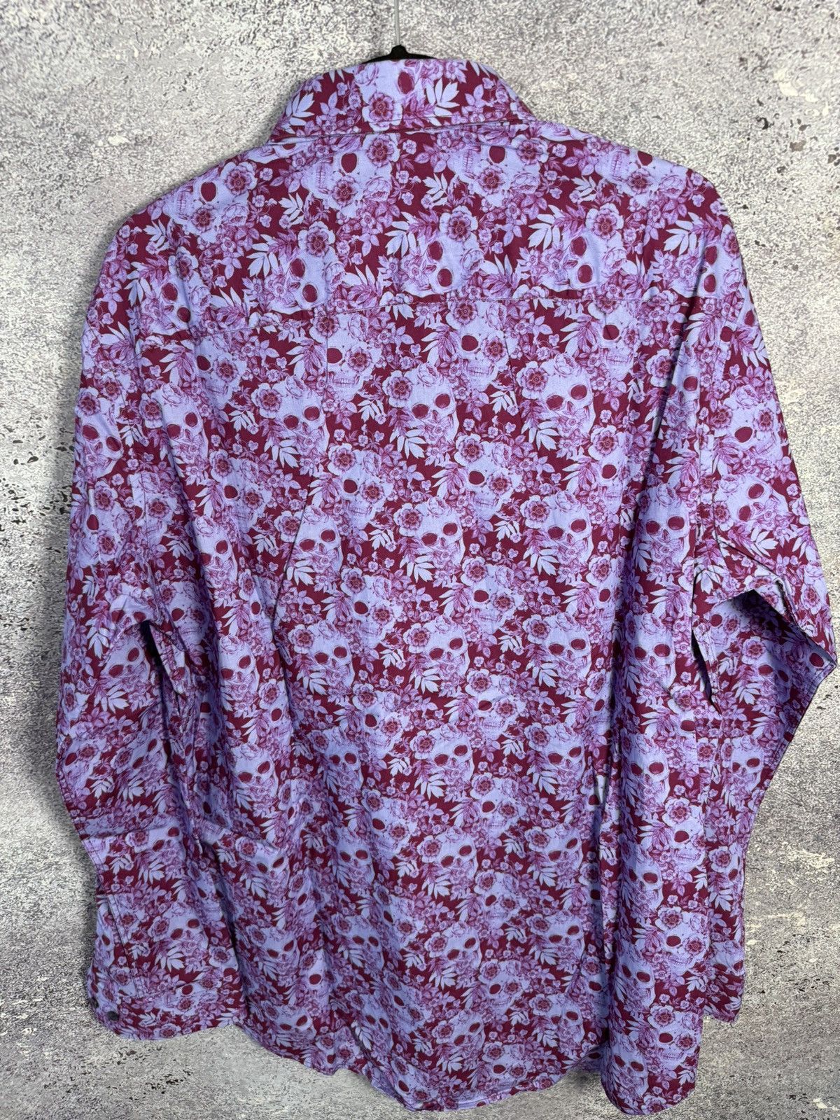 Vintage Blake Mill Original Designer Skulls & Roses Mens Shirt XL sz Size US XL / EU 56 / 4 - 11 Thumbnail