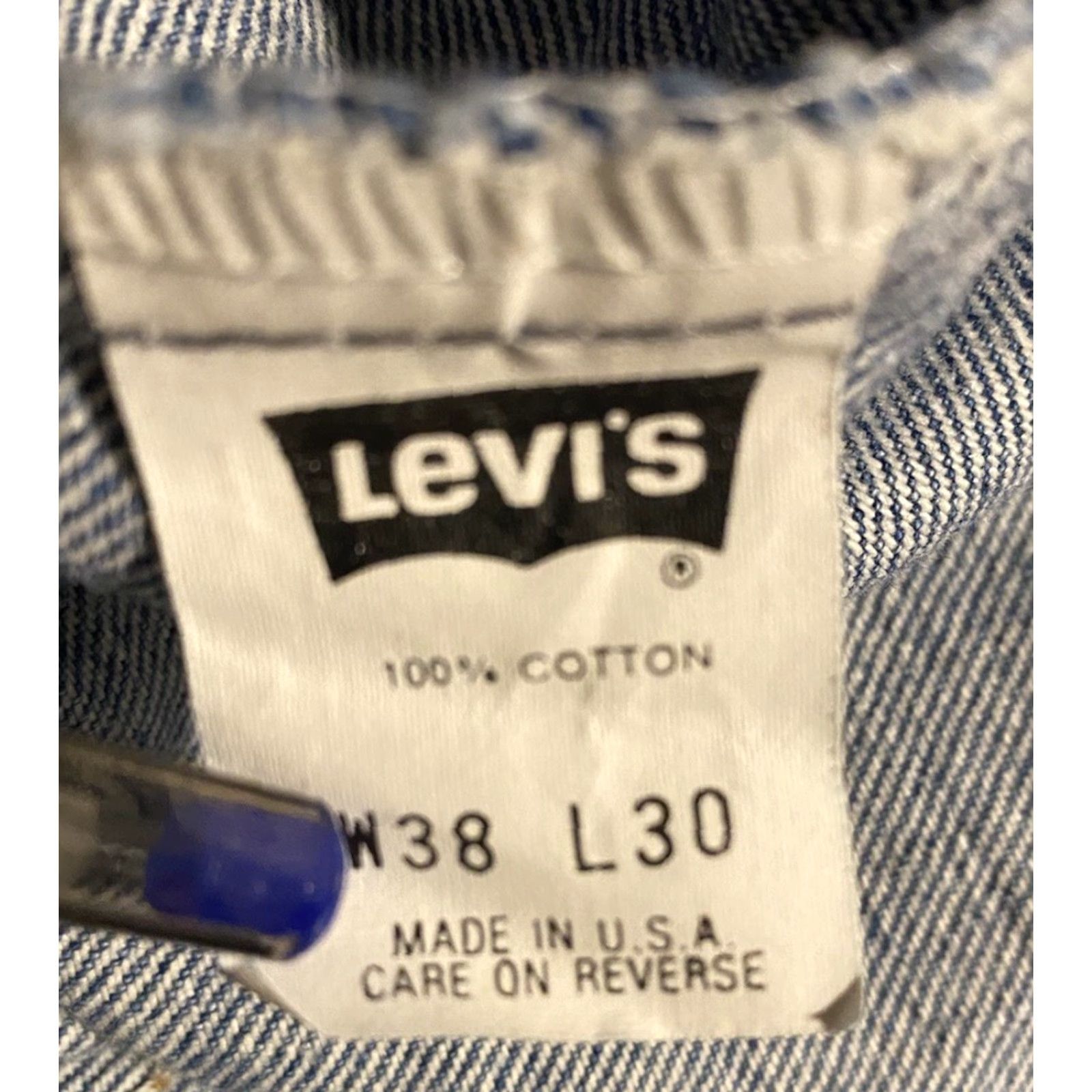 Levi's VINTAGE Levi's 505 Jeans Mens 38x30 Blue Denim Made In USA Jeans 90s Classic Outdoor Mens Size US 38 / EU 54 - 2 Thumbnail