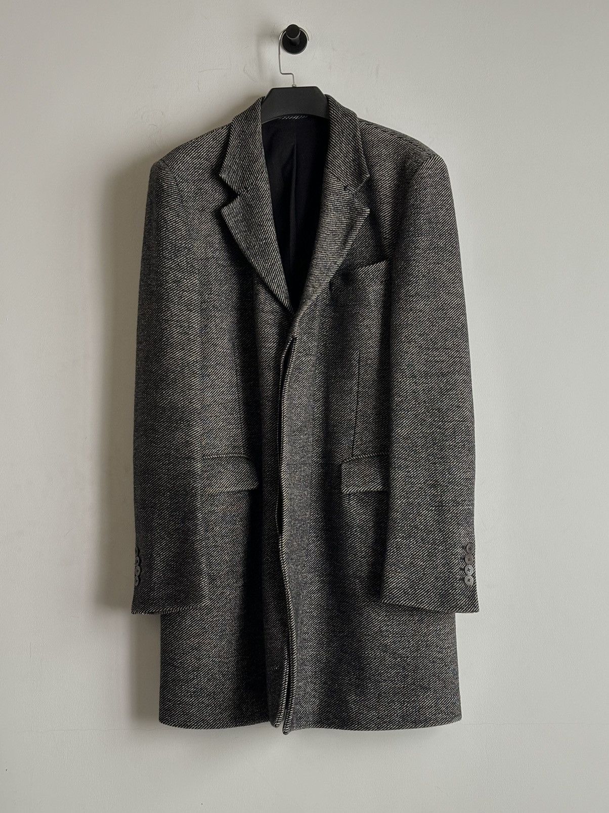 Ann Demeulemeester Ann Demeulemeester | Twill Snowflake Grey Coat Size US M / EU 48-50 / 2 - 1 Thumbnail