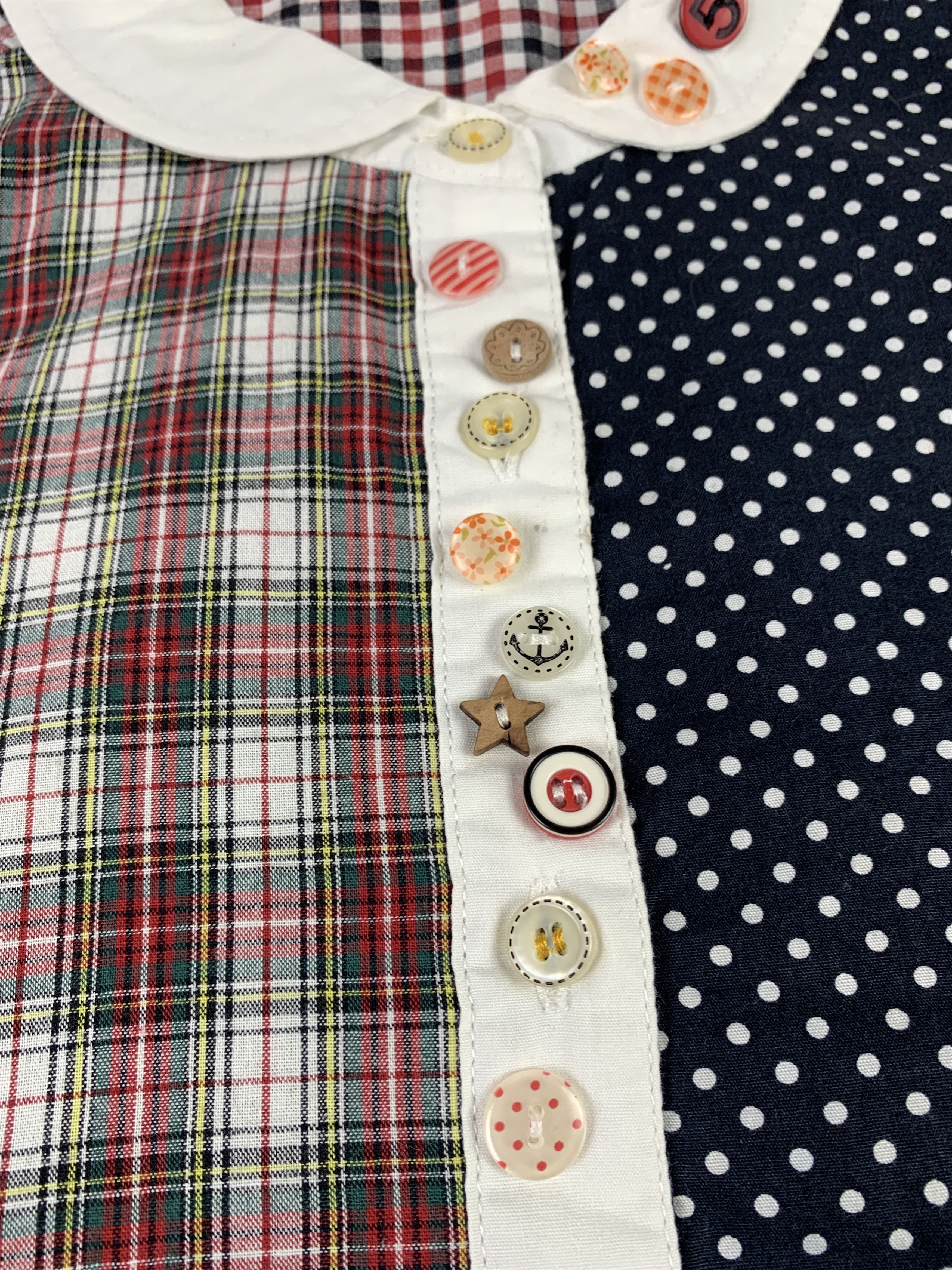 Japanese Brand Coeur Hand Rose Cute Buttons Shirt (XL) Size XL / US 12-14 / IT 48-50 - 5 Thumbnail