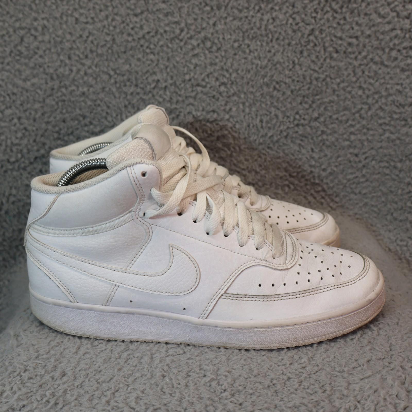 Nike Nike Court Vision Mid Men Size 8.5 Shoes White CD5436-100 Size US 8.5 / EU 41-42 - 4 Thumbnail