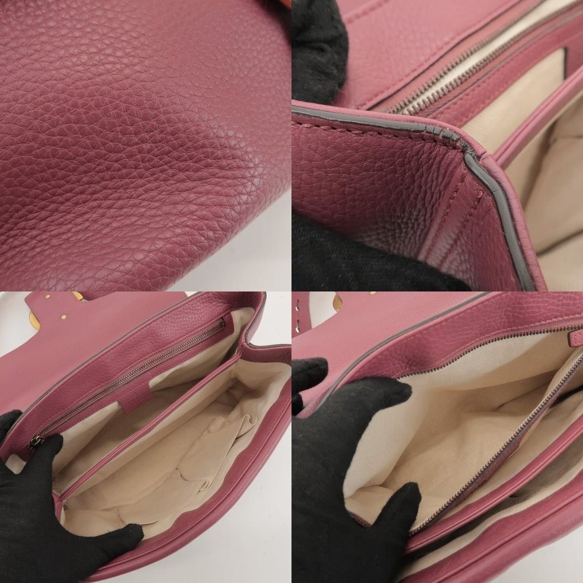 Gucci Gucci GG Marmont Leather Shoulder Bag Pink Size ONE SIZE - 6 Thumbnail