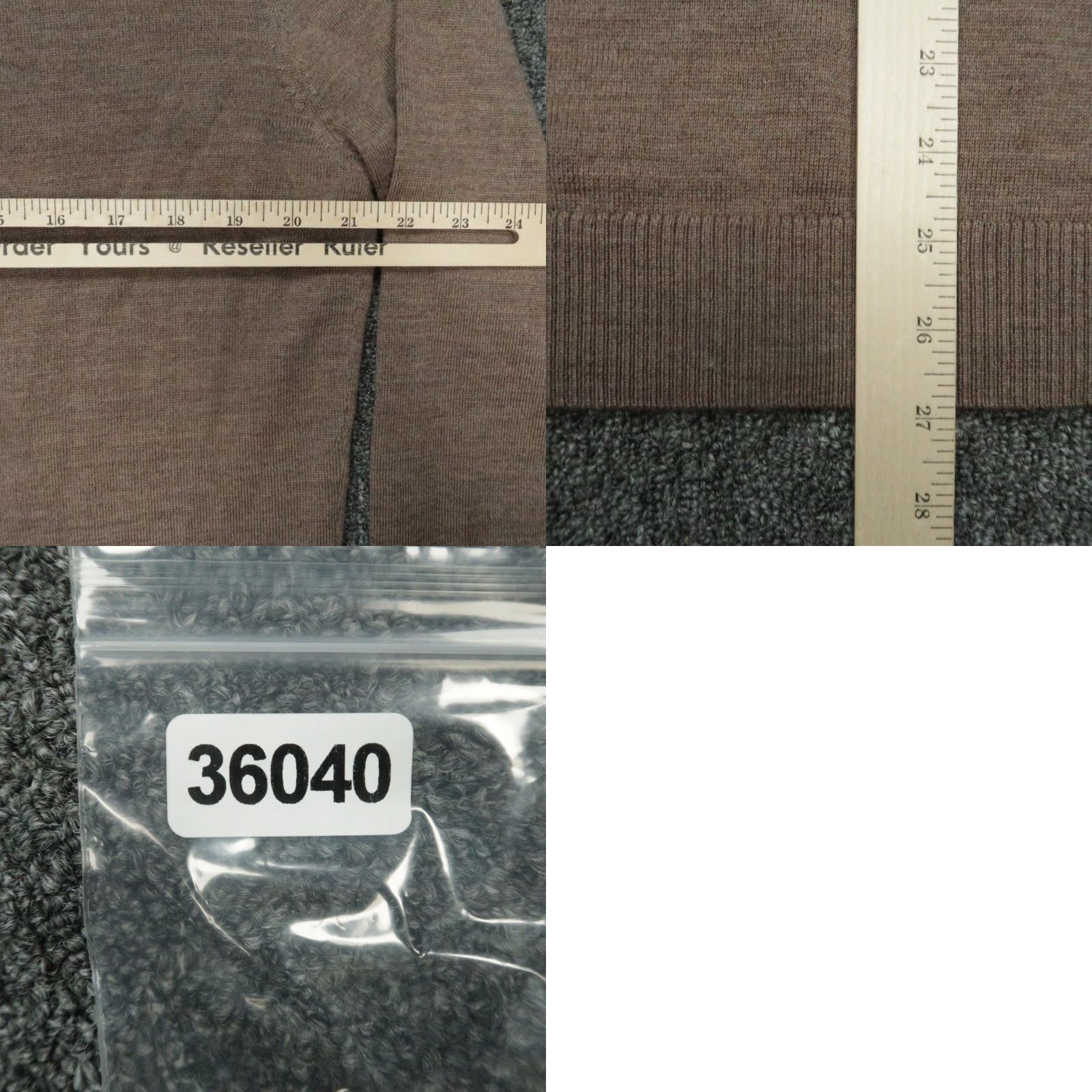 johnnie-O Johnnie O Sweater Men M Walnut Raynor Merino Wool 1/4 Zip TPC Craig Ranch Size US M / EU 48-50 / 2 - 8 Thumbnail