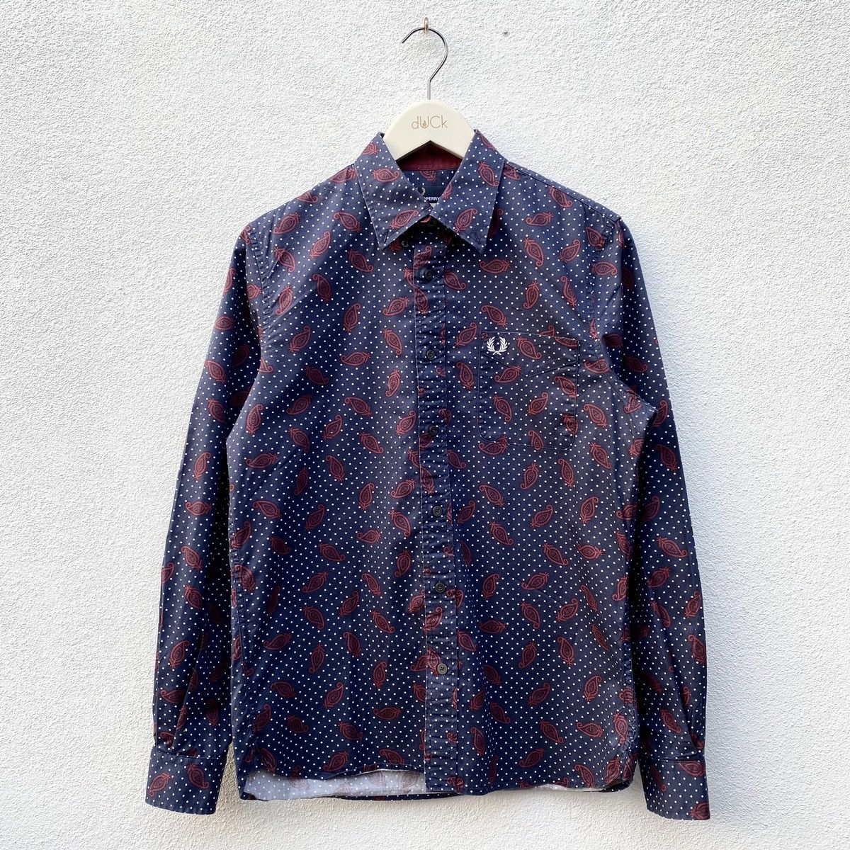 Other FRED PERRY X Drake's London Paisley Polka Dot Longsleeve Tee Size US M / EU 48-50 / 2 - 1 Thumbnail