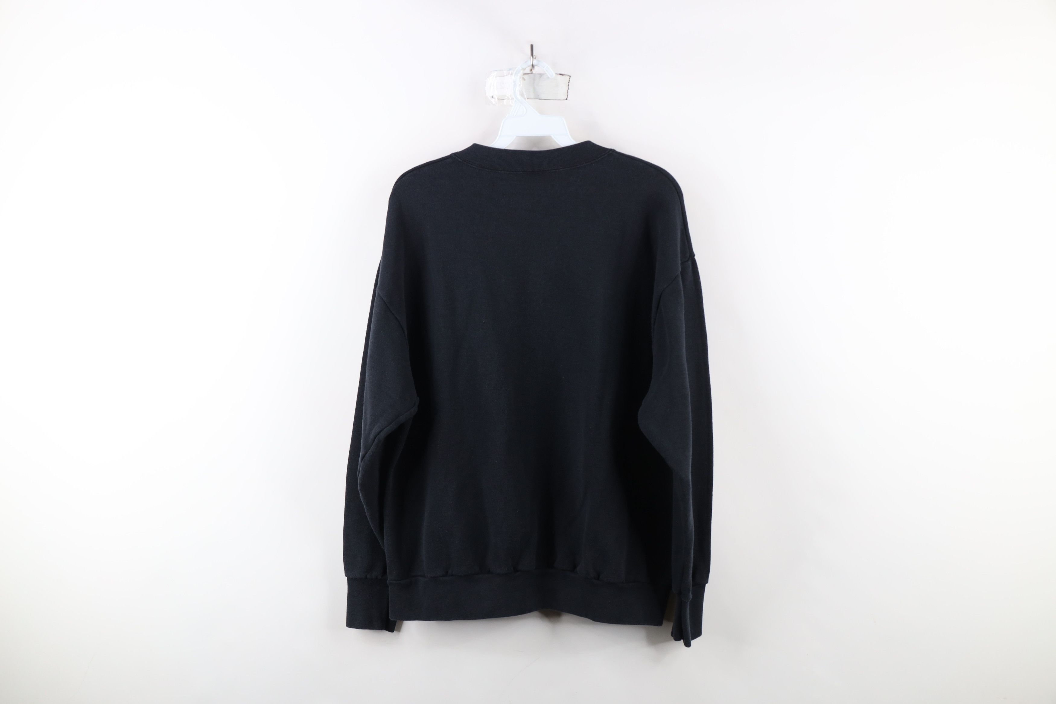 Vintage Vintage 90s Computer Nerd C Dos Run Sweatshirt Black USA Size US L / EU 52-54 / 3 - 11 Thumbnail