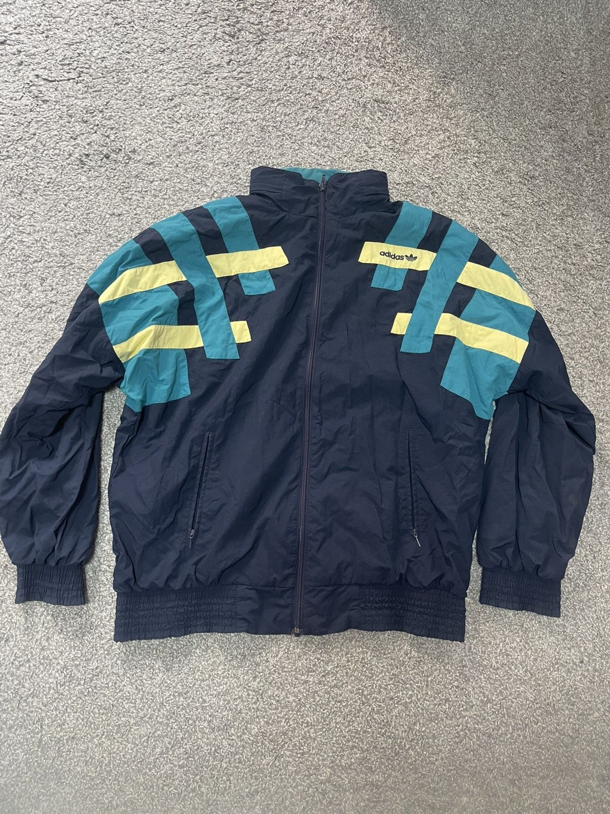Adidas Adidas Retro Track Jacket Zip Vintage RARE size XL Size US L / EU 52-54 / 3 - 1 Thumbnail