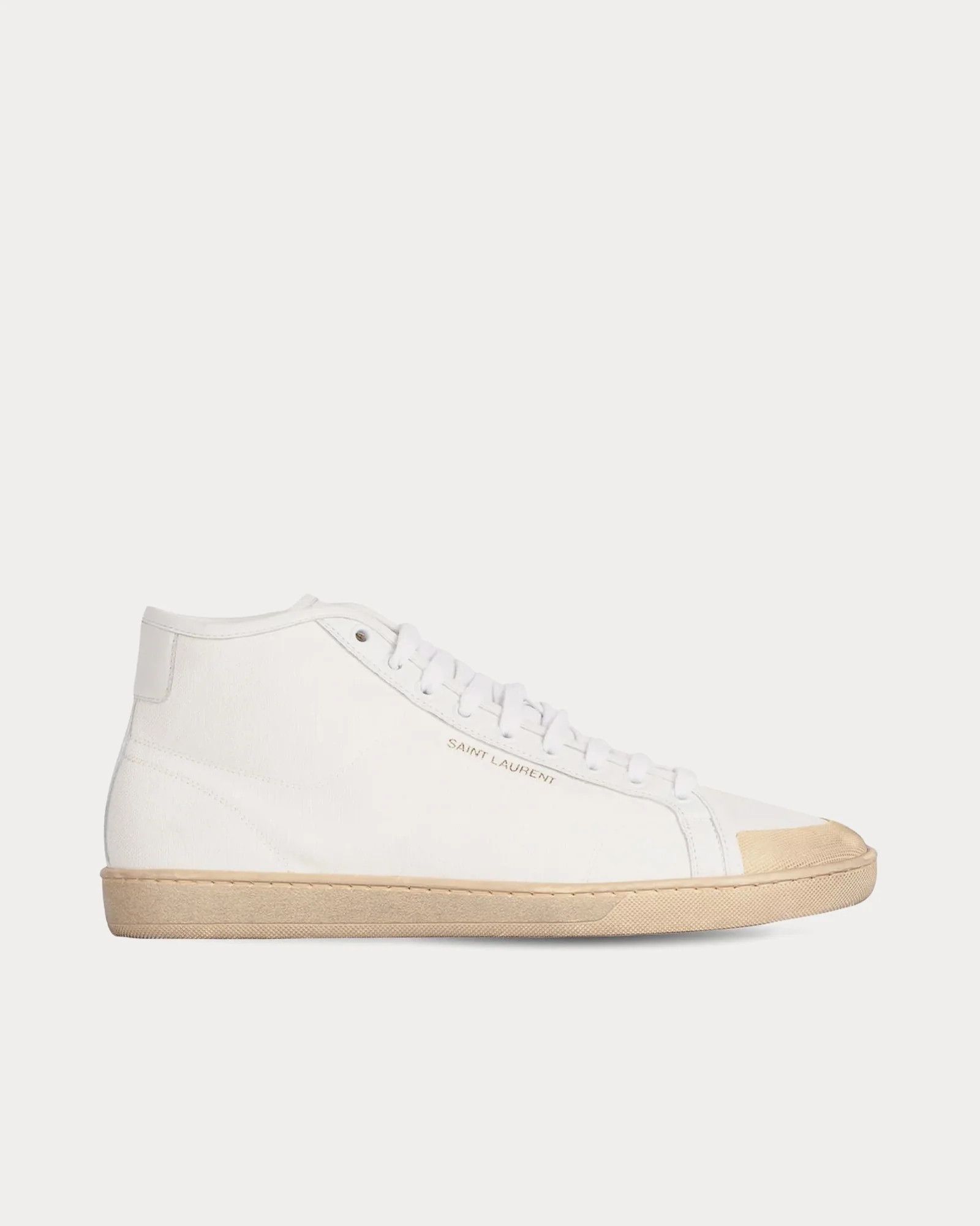 Saint Laurent Paris o1s1wg111024 SL/39 Mid-TopSneakers Canvas and Leather Size US 9 / EU 42 - 1 Thumbnail