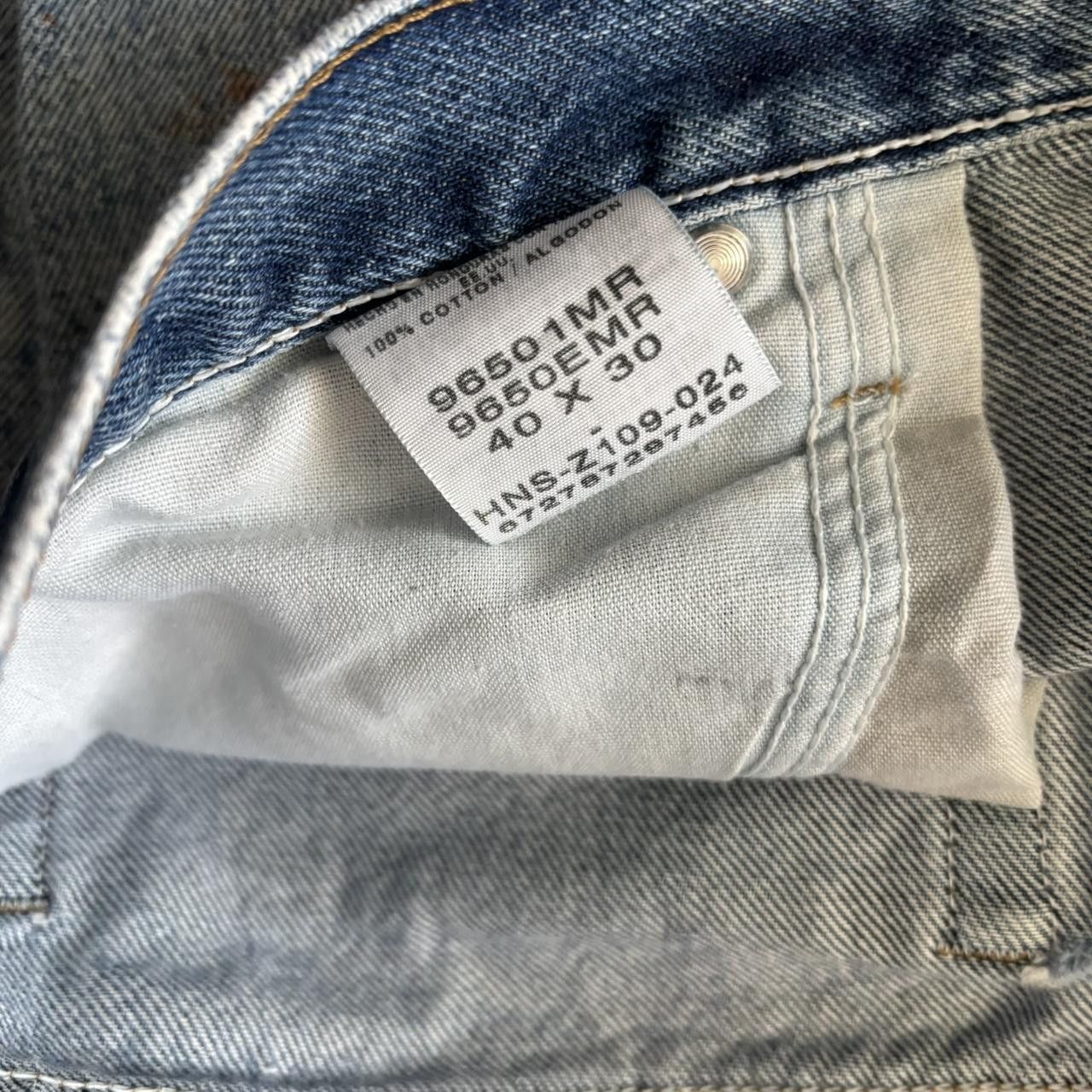 Vintage Crazy Vintage Y2K/2000s Baggy Grunge Distressed Skater Style Denim Jeans! 38x30 Size US 38 / EU 54 - 8 Thumbnail