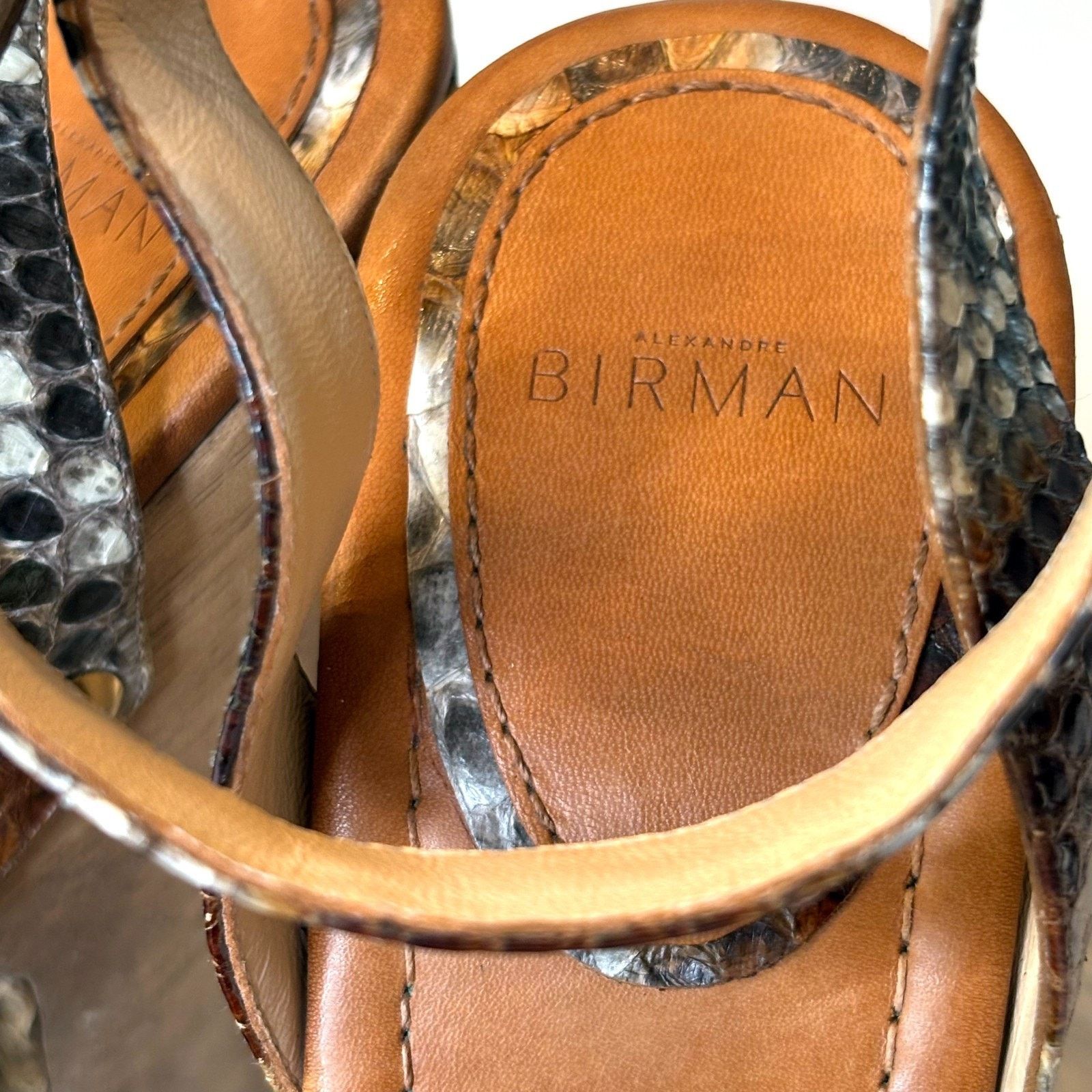 Alexandre Birman Alexandre Birman Exotic Print Open Toe Sandals US Size 9 Size US 9 / IT 39 - 10 Thumbnail
