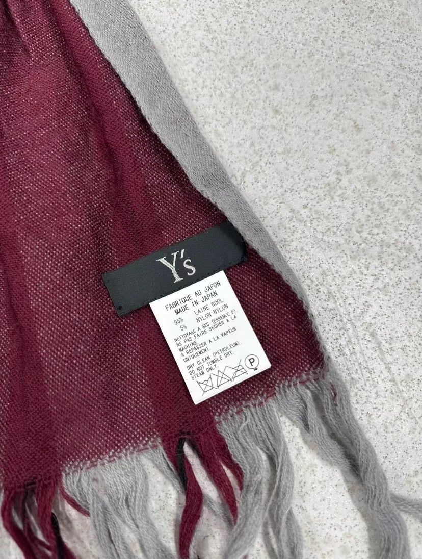 Yohji Yamamoto Yohji Yamamoto Y's Wool Stripe Scarf (Skirt Style) K3 Size ONE SIZE - 5 Thumbnail