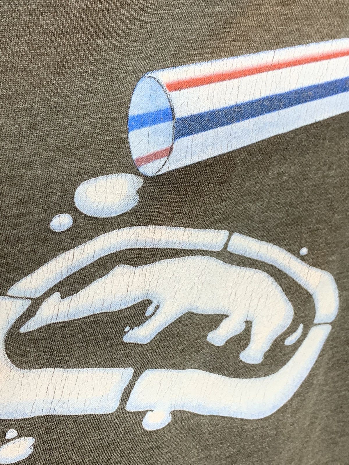 Ecko Unltd. *RARE* Vintage Ecko Unltd. Cream Carton Straw Art T-Shirt Size US XL / EU 56 / 4 - 6 Thumbnail