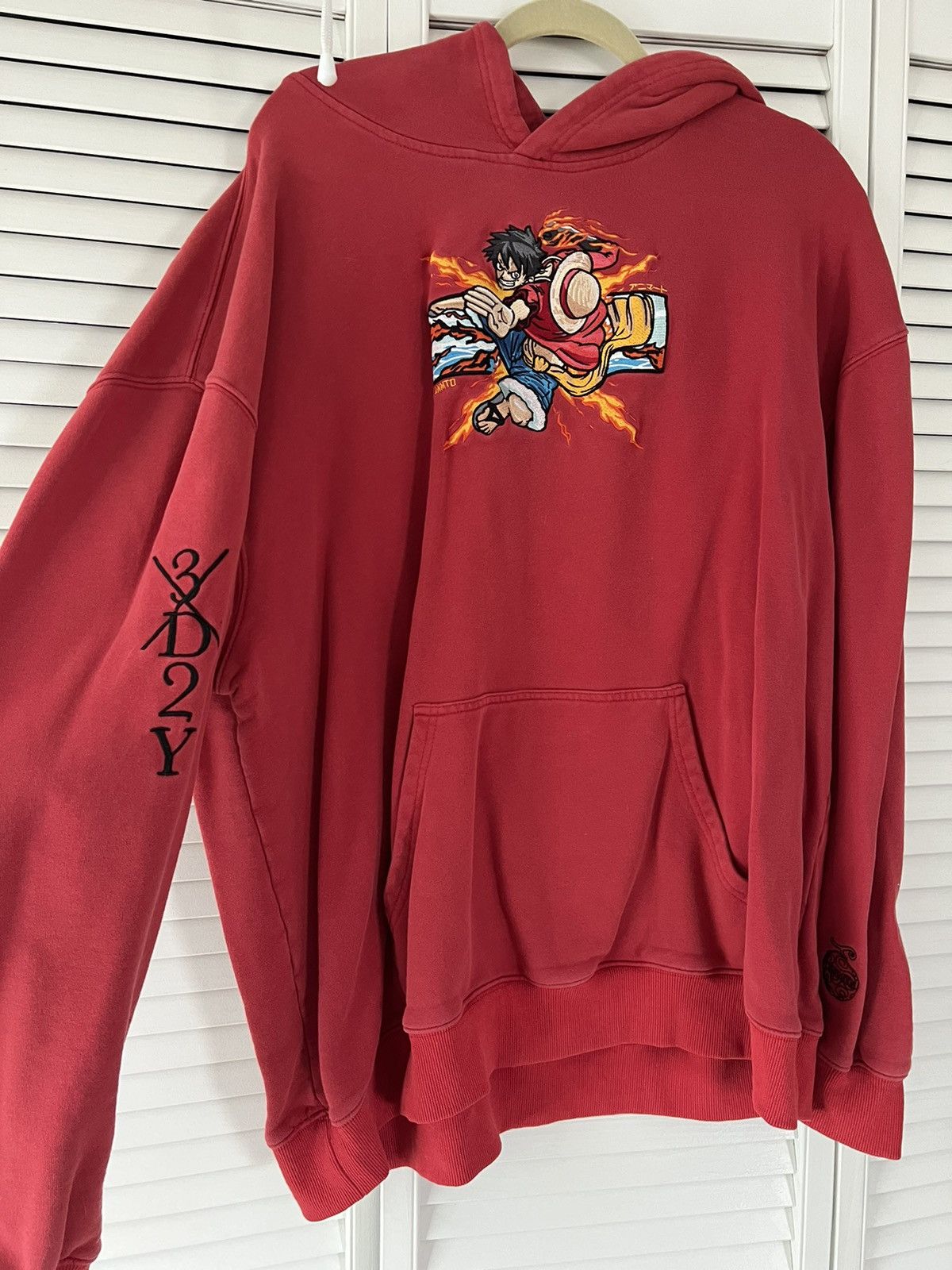 Japanese Brand Animato One Piece Anime Hoodie Size US XXL / EU 58 / 5 - 2 Thumbnail