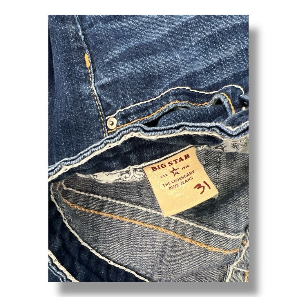 Big Star Big Star Y2K Rikki Low Rise Size 31 Size 31" - 4 Thumbnail