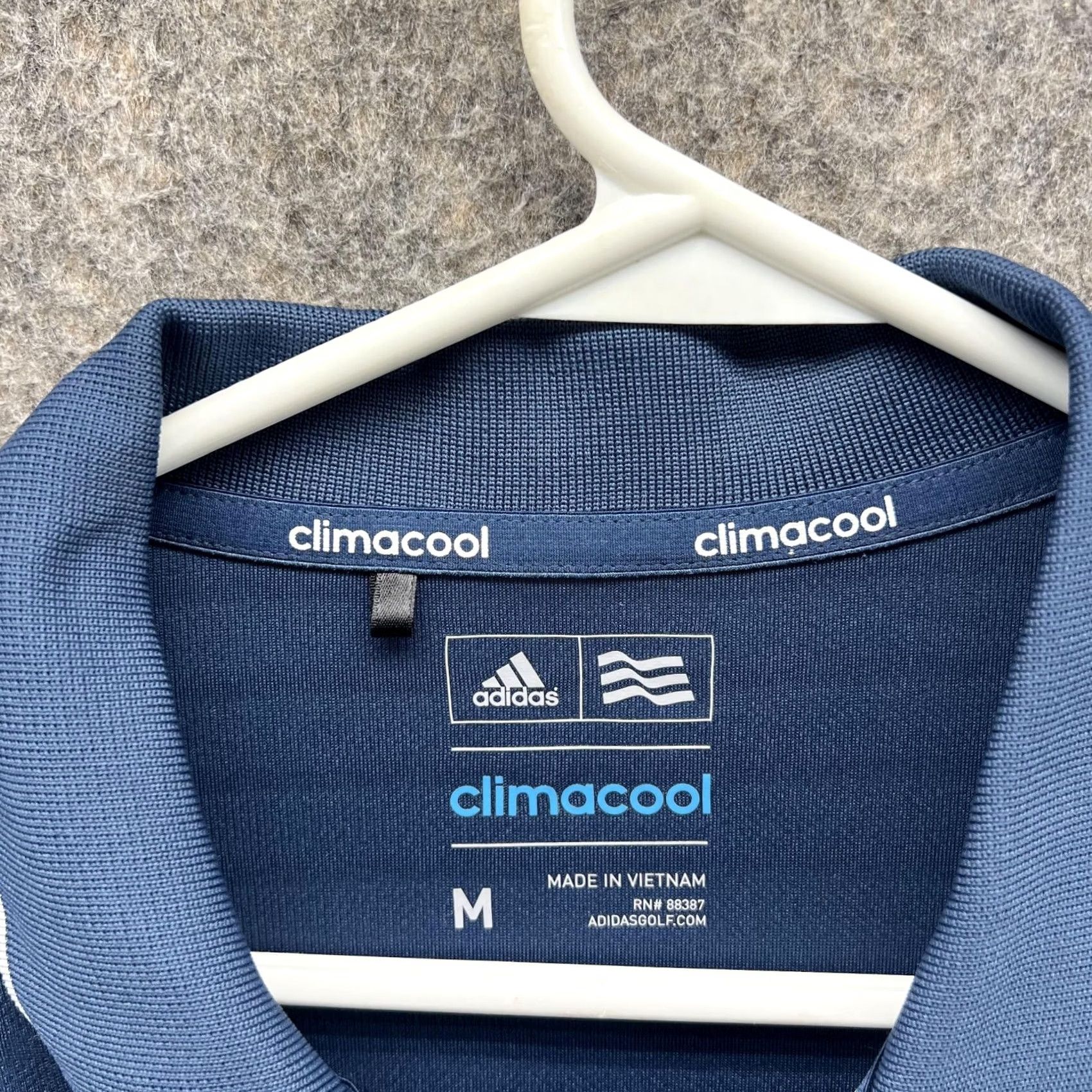 Adidas Adidas Polo Shirt Men Medium Blue Navy Clima Cool Polyester Golf Shirt Mens Polo Size US M / EU 48-50 / 2 - 6 Thumbnail