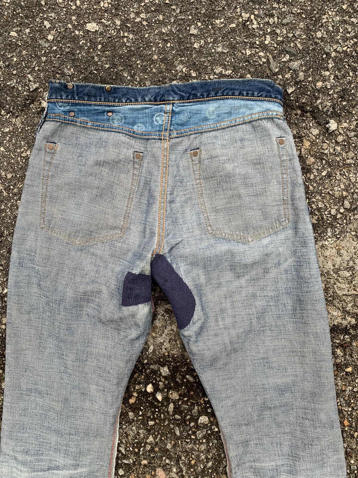 Japan Blue MOMOTARO ❌ JAPAN BLUE SELVEDGE DISTRESSED DENIM Size US 32 / EU 48 - 18 Thumbnail