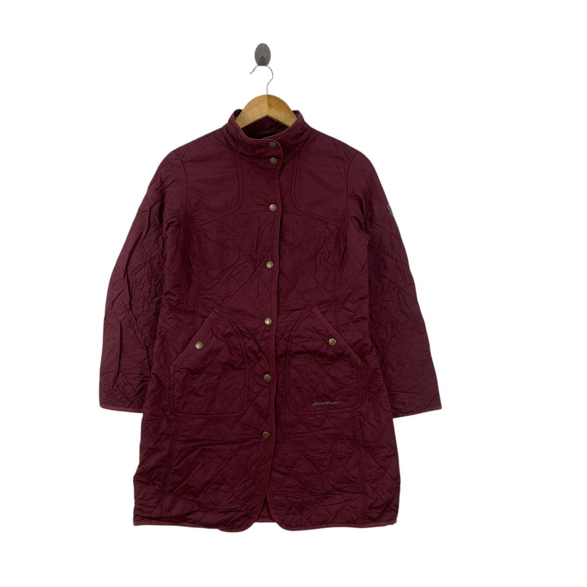 Eddie Bauer EDDIE BAUER SPORTSHOP Quilted Double Breasted Trench Coat Size S / US 4 / IT 40 - 3 Thumbnail
