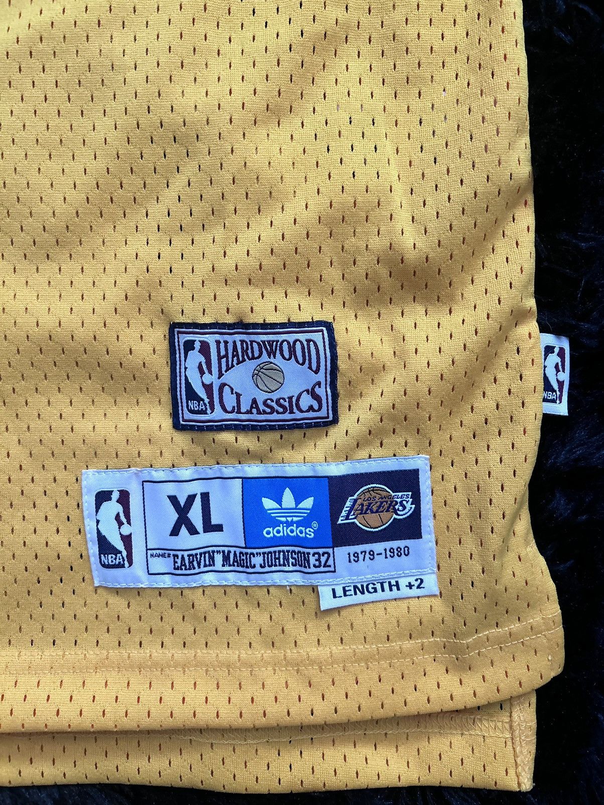 NBA × Vintage 1979-1980 Magic Johnson Adidas Hardwood Classic Jersey Size US XL / EU 56 / 4 - 4 Thumbnail