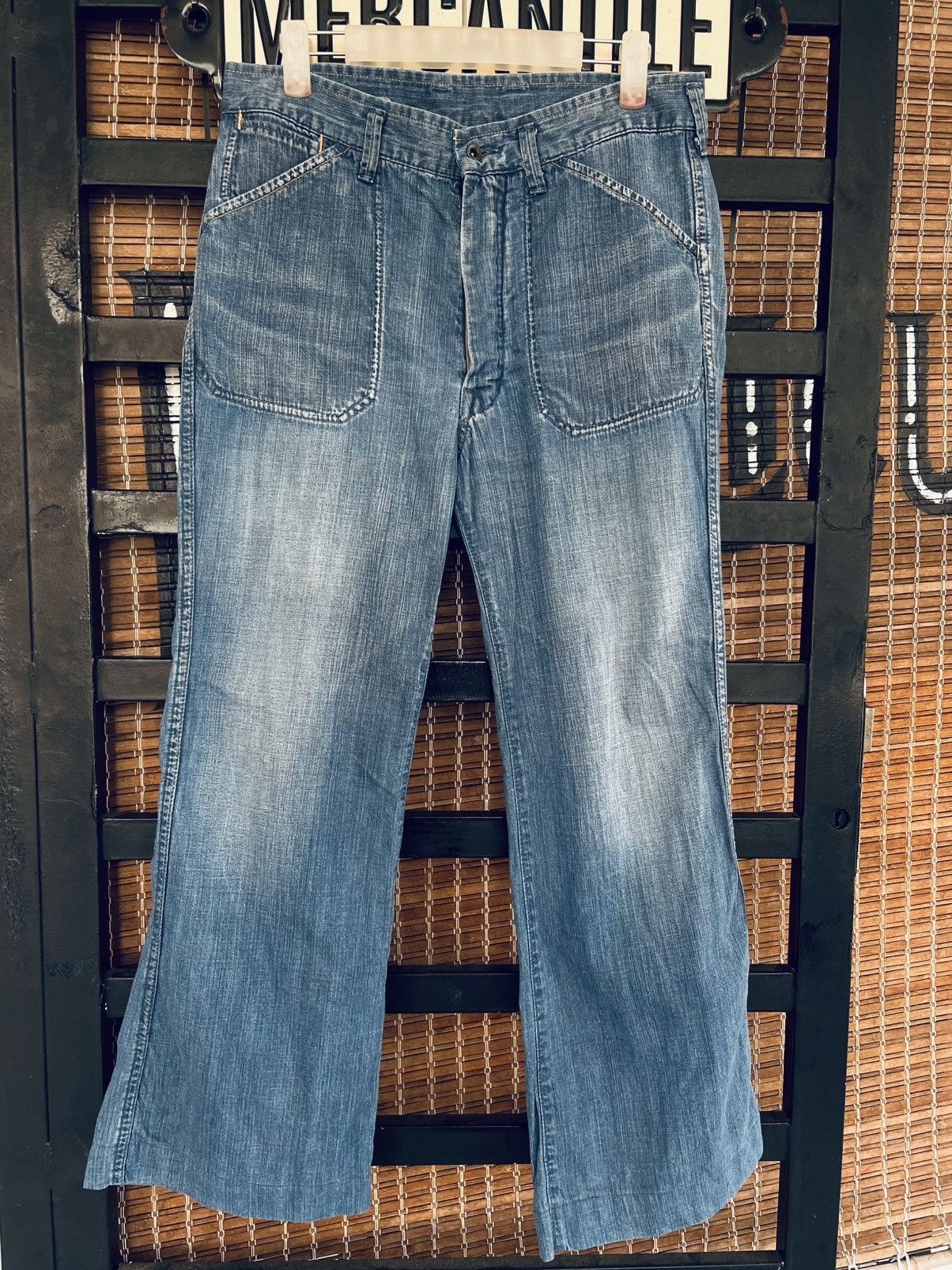 45rpm × Japanese Brand × Vintage 45rpm Studio Japan Flare Jeans Pants Size US 37 - 2 Thumbnail