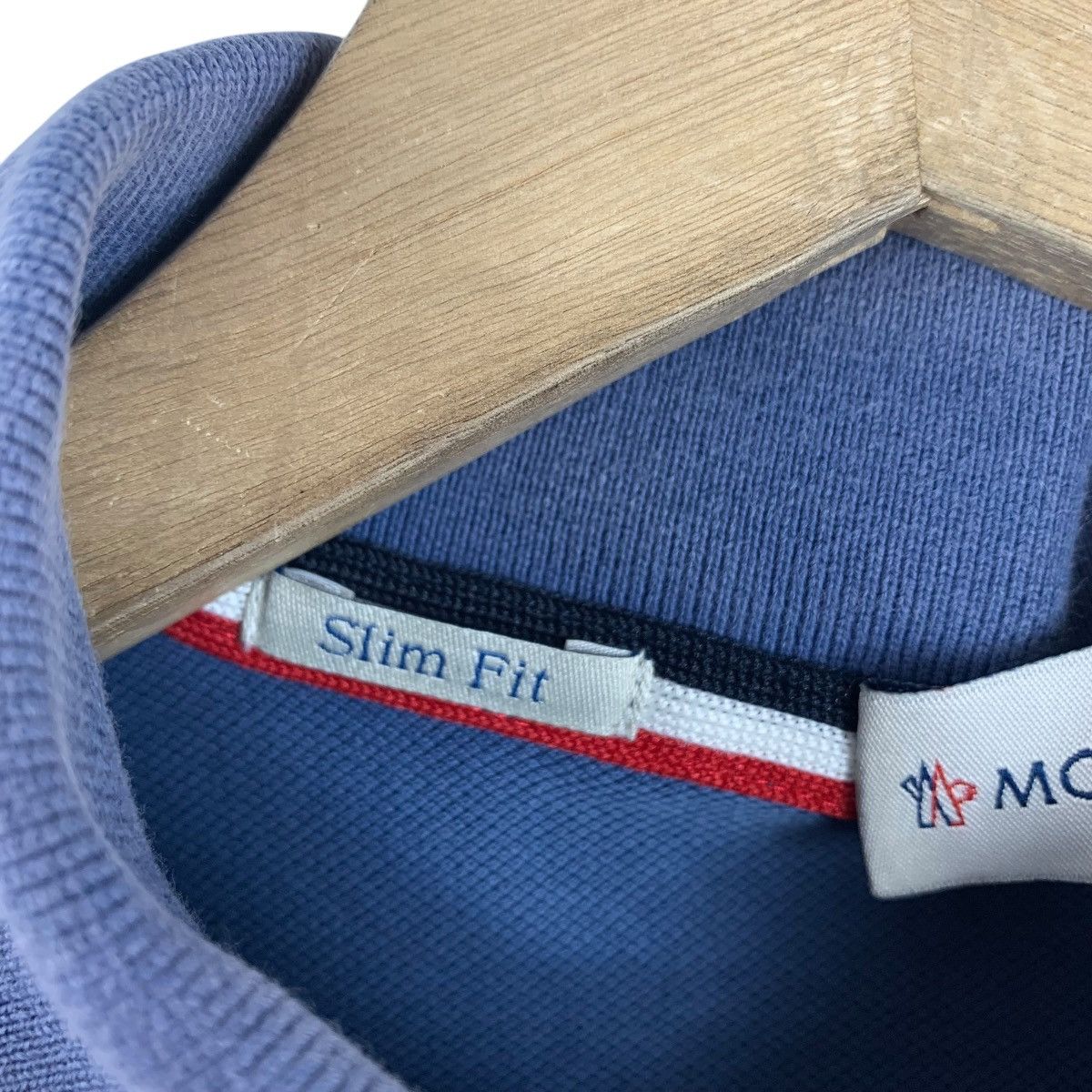 Moncler MONCLER blue polo tee Size US S / EU 44-46 / 1 - 10 Thumbnail