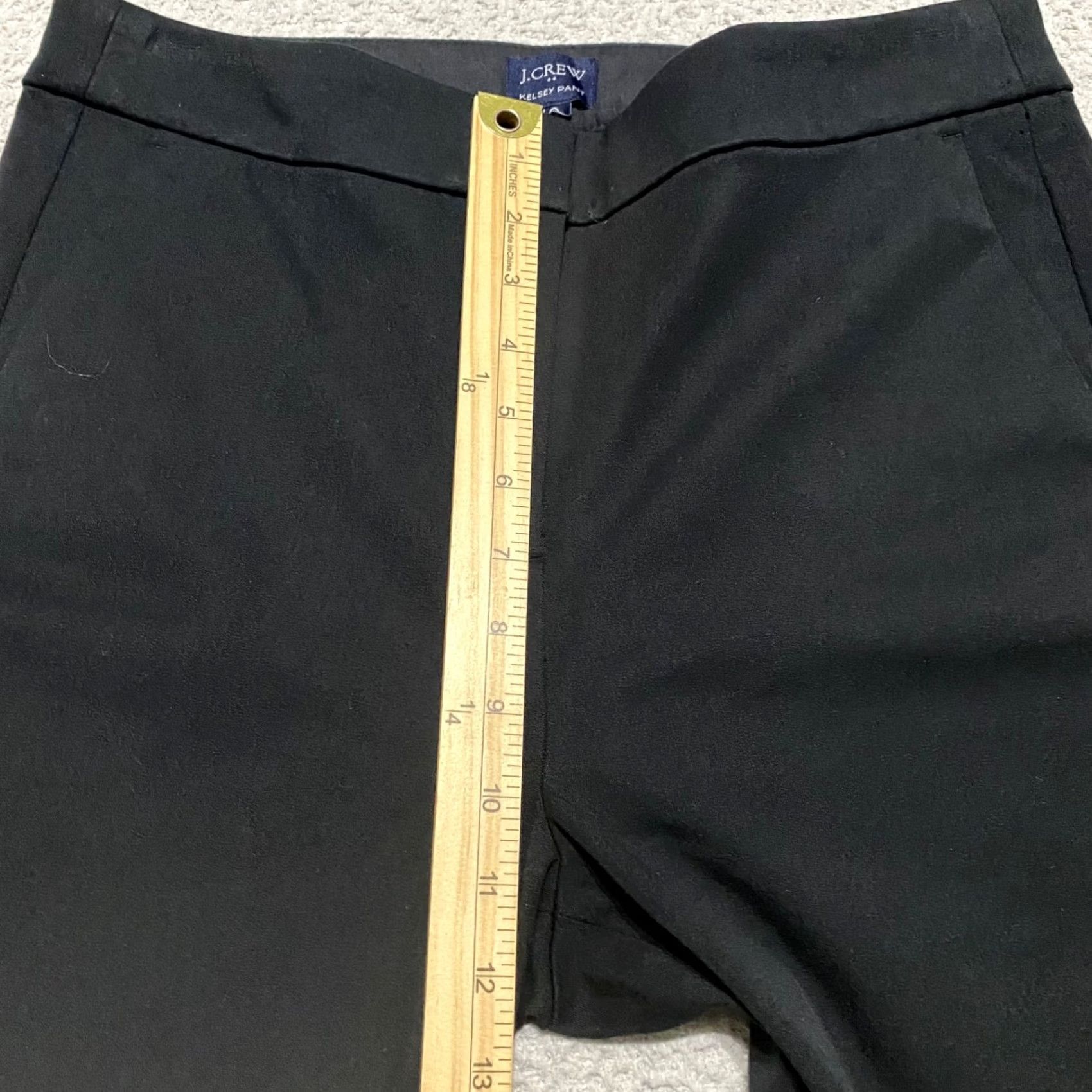 J.Crew J. Crew Womens Dress Pants sz 10 Black Business Dress Pants High Rise Bootcut Trousers Women Regular XS-40s? Size 30" / US 8 / IT 44 - 7 Thumbnail