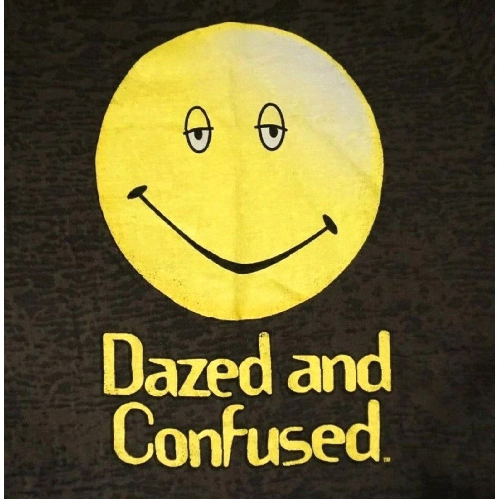 Vintage VINTAGE DAZED AND CONFUSED Shirt Women XS Black Semi-Sheer Graphic Happy Face Crew Neck Short Sleeve Size XS / US 0-2 / IT 36-38 - 2 Thumbnail