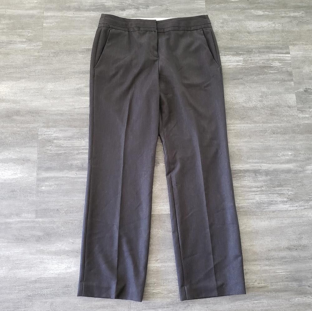 Designer Black Banded Sharagano Dressy Petite Pant Size 32" / US 10 / IT 46 - 1 Thumbnail