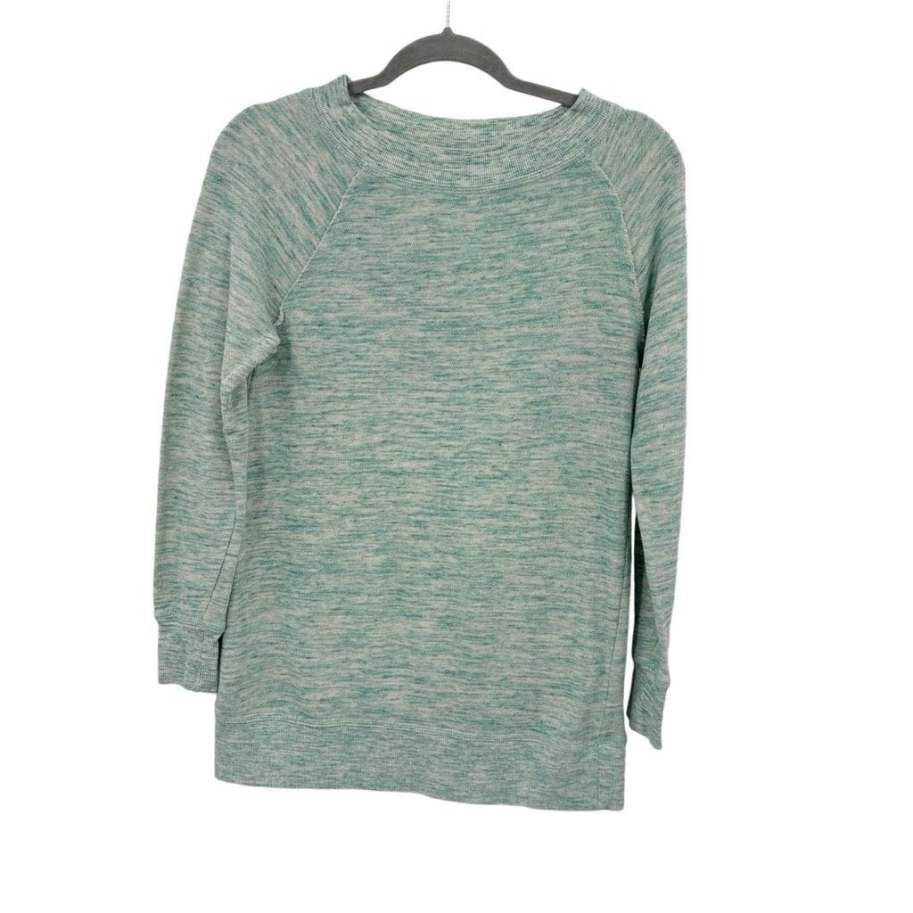 Other Caslon Crew Neck Long Raglan Sleeve Pullover Sweater Heather Mint Green Size XS Size XS / US 0-2 / IT 36-38 - 1 Thumbnail