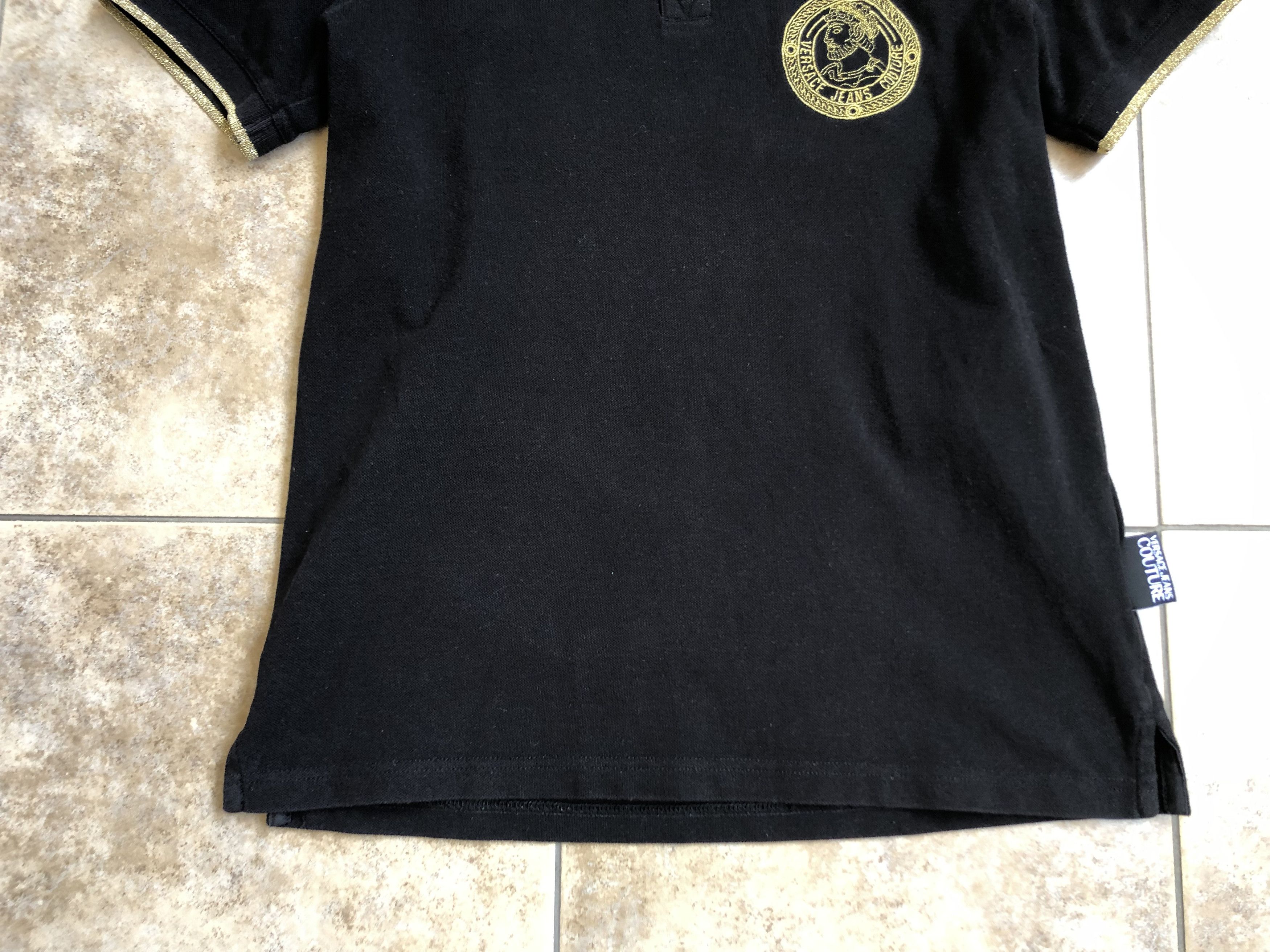 Versace Jeans Couture Versace Jeans Couture Black Polo T-Shirt Cotton Size US S / EU 44-46 / 1 - 4 Thumbnail