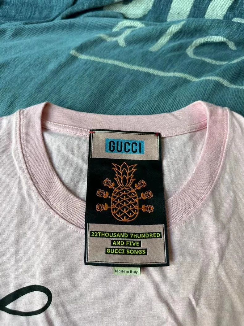 Gucci Gucci Pink pineapple short sleeves 2501-Nextarrow Size US XS / EU 42 / 0 - 4 Thumbnail