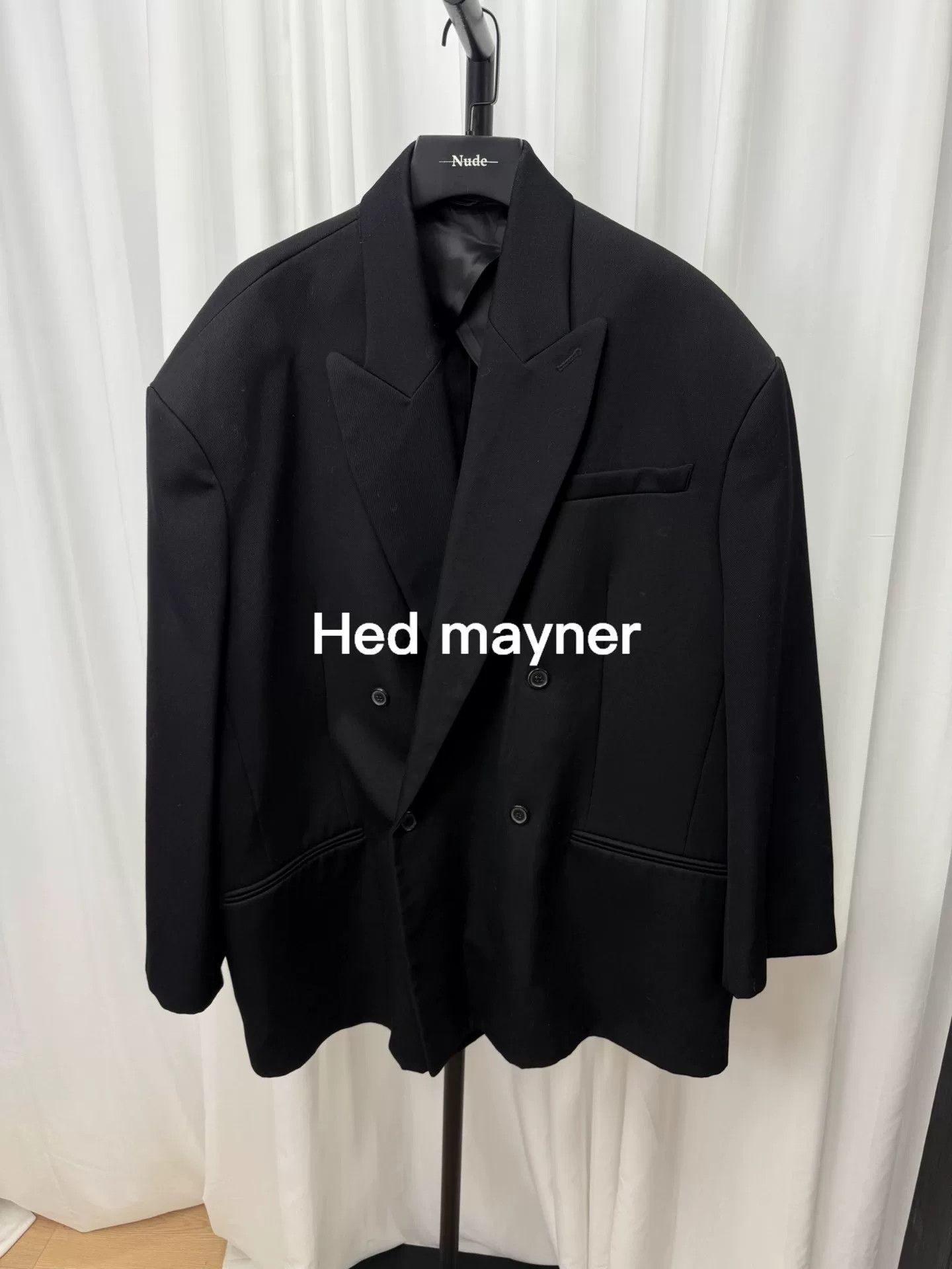 Ann Demeulemeester Oversized Wool Shoulder Pad Blazer Size US M / EU 48-50 / 2 - 1 Thumbnail