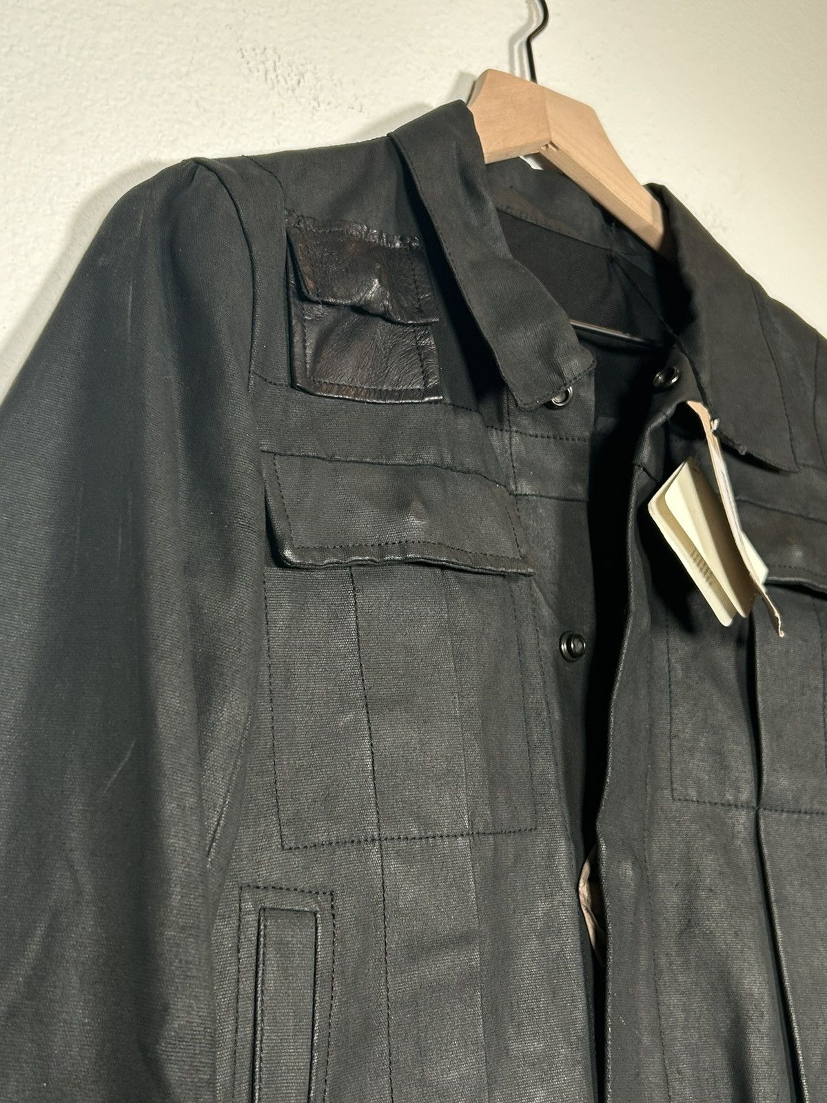 Rick Owens SS03 Suckerball Waxed Reconstructed Scrap Jacket Size US XS / EU 42 / 0 - 5 Thumbnail