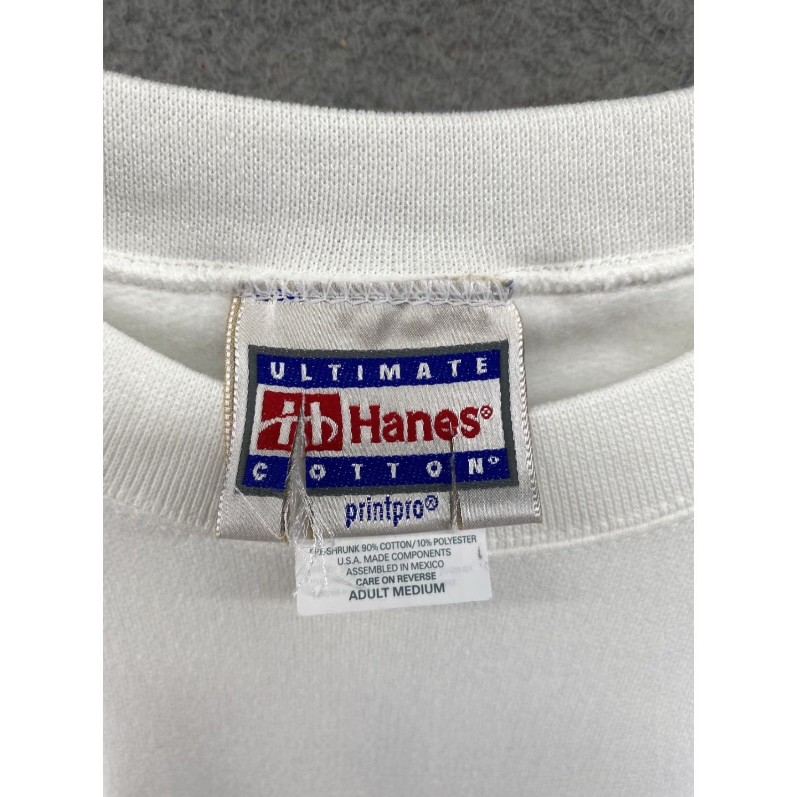 Hanes VINTAGE Hanes Love Unlimited Cat Sweatshirt Shirt Women Adult Medium White Cat Graphic Print Easy Care Pullover Crew Neck Long Sleeve Blended Fabric Size M / US 6-8 / IT 42-44 - 3 Thumbnail
