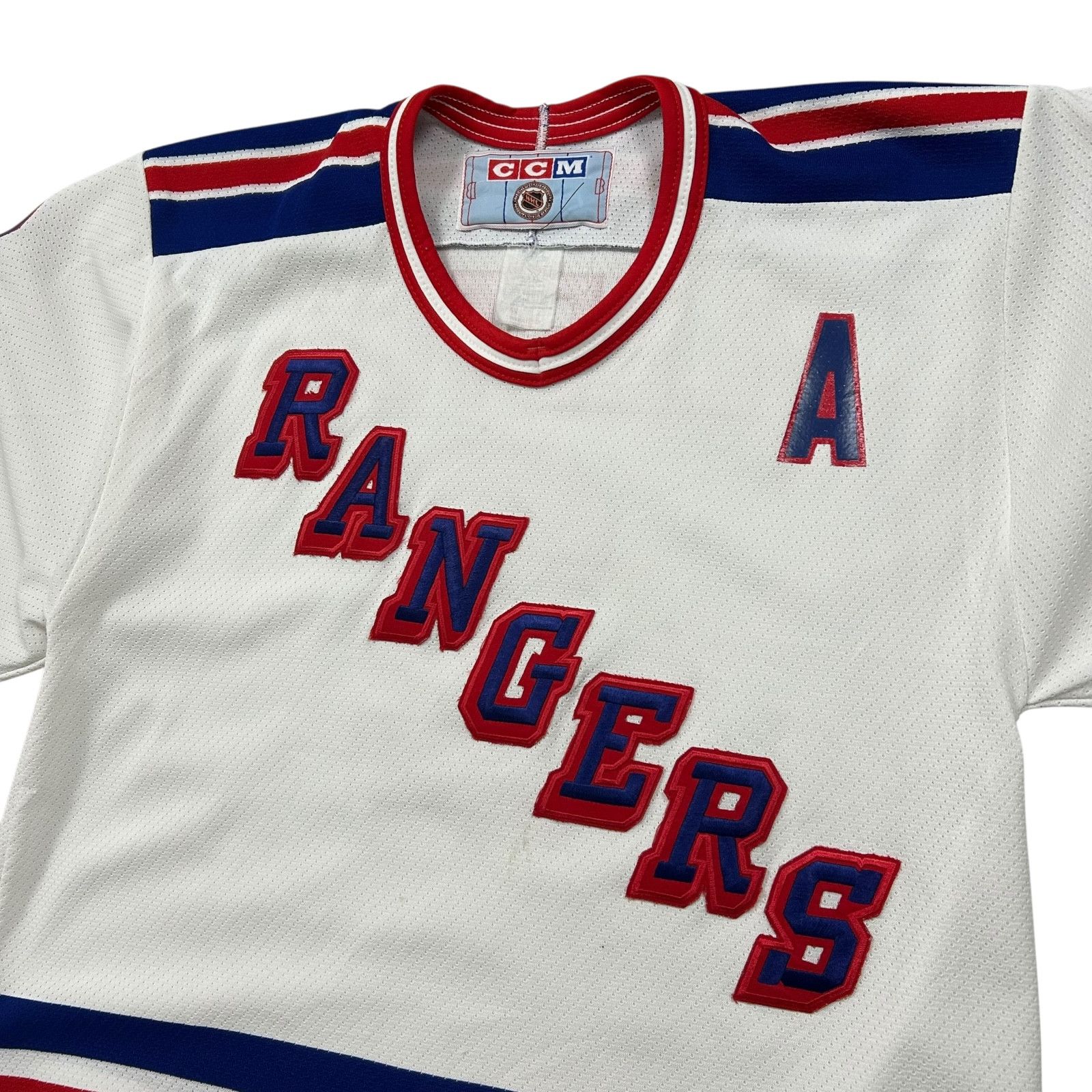 NHL VTG 90s NHL NEW YORK RANGERS BRIAN LEETCH CCM HOCKEY JERSEY Size US M / EU 48-50 / 2 - 3 Thumbnail