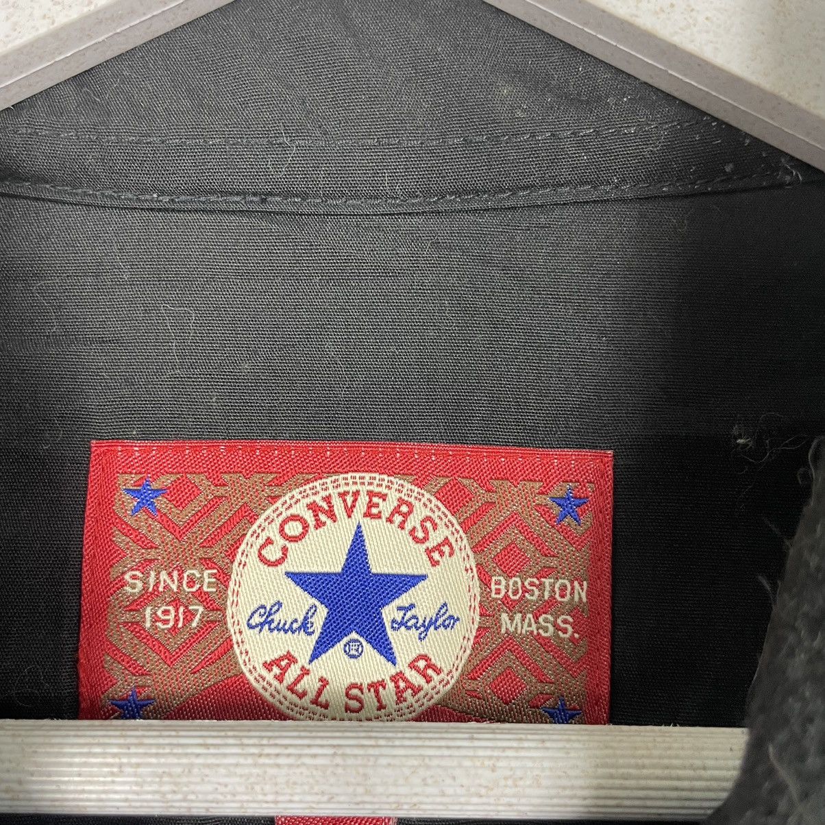 Japanese Brand × Vintage 🔥90s CONVERSE MELTON WOOL ZIPPER LIGHT JACKET Size US L / EU 52-54 / 3 - 10 Thumbnail