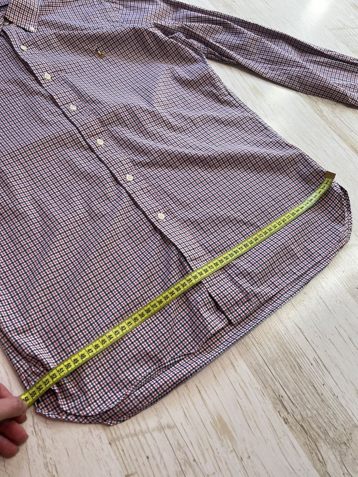 Ralph Lauren Ralph Lauren Slim Fit Plaid Shirt L Blue Red Check Cotton Size US L / EU 52-54 / 3 - 13 Thumbnail