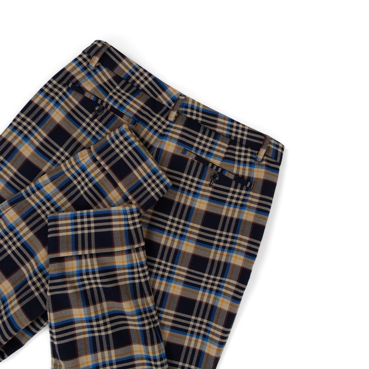 CLOSED Closed Womens Plaid Trousers Portuguese Fabric Check Pants Size 34" / US 12 / IT 48 - 4 Thumbnail
