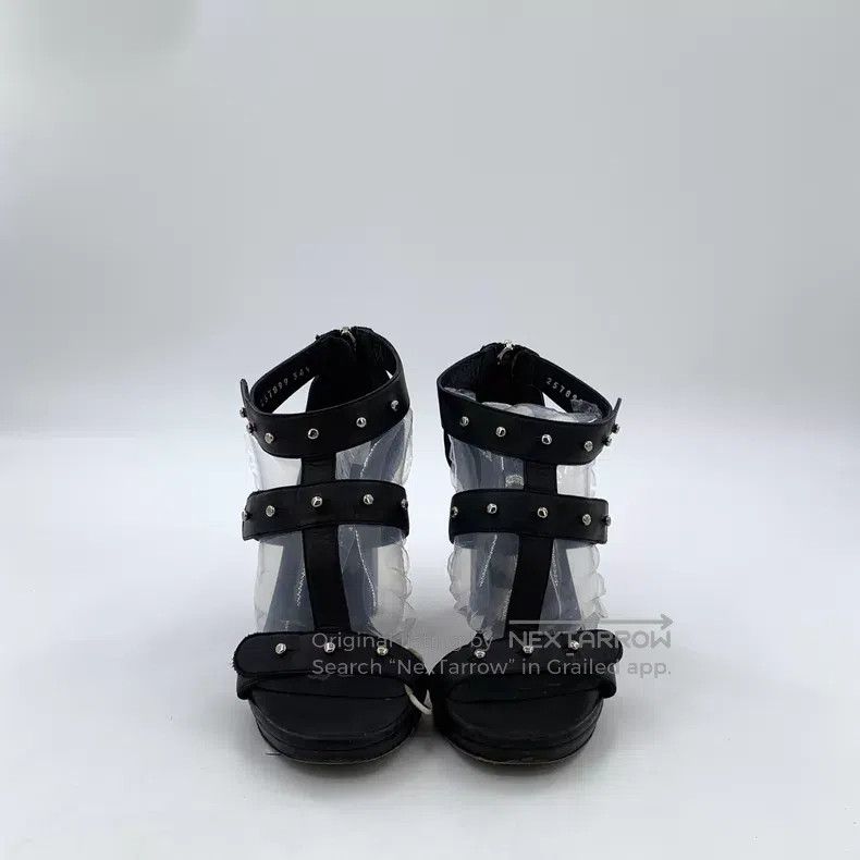 Gucci Gucci Black strap leather high-heeled sandals Size US 4 / IT 34 - 3 Thumbnail