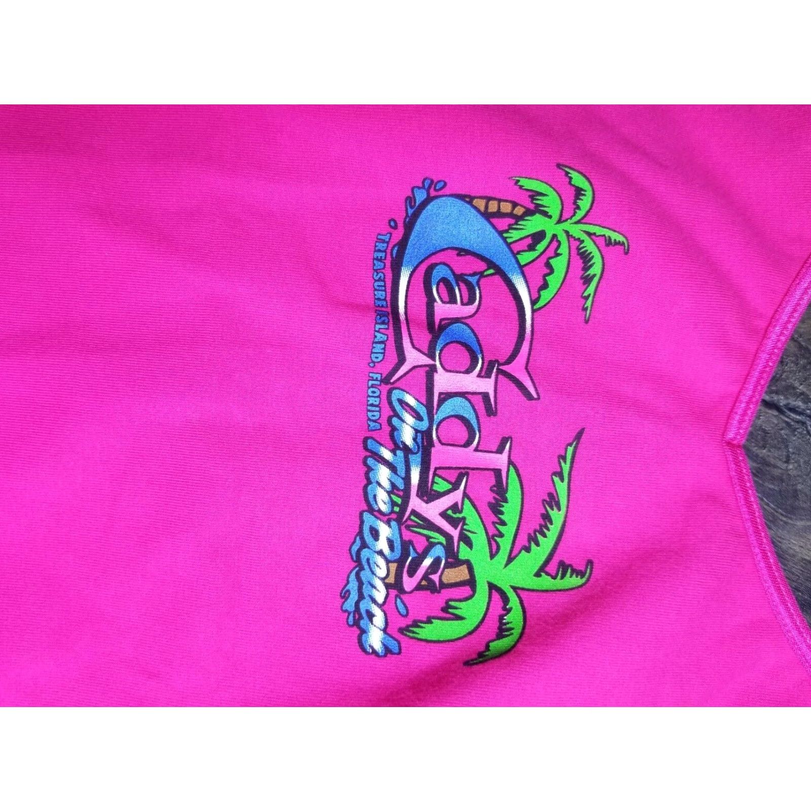 Bell Womens XS Bella Graphic Tee Tank Pink Beach Caddys on the Beach Treasure Island FL Shirt Size XS / US 0-2 / IT 36-38 - 5 Thumbnail