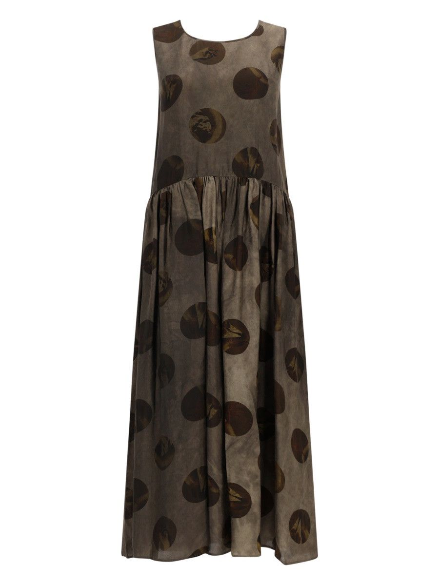 Uma Wang UMA WANG MIDI DRESS "ADRAL" - BROWN Size M / US 6-8 / IT 42-44 - 1 Thumbnail