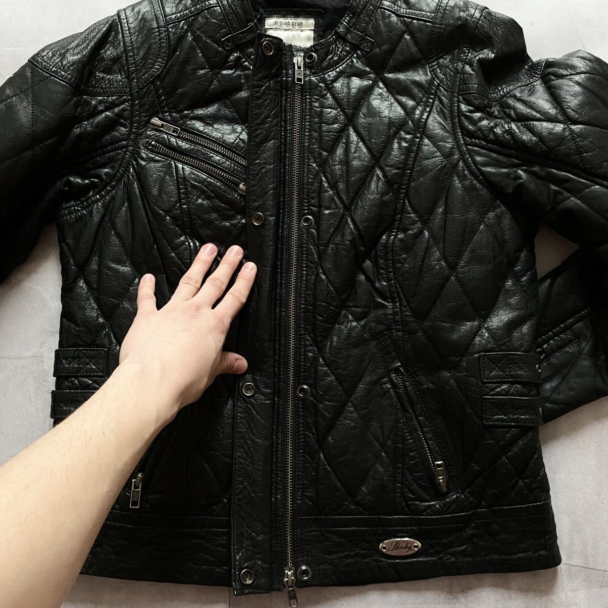 Harley Davidson × Vintage Harley Davidson Riding Gear Quilted Biker Leather Jacket Size M / US 6-8 / IT 42-44 - 8 Thumbnail