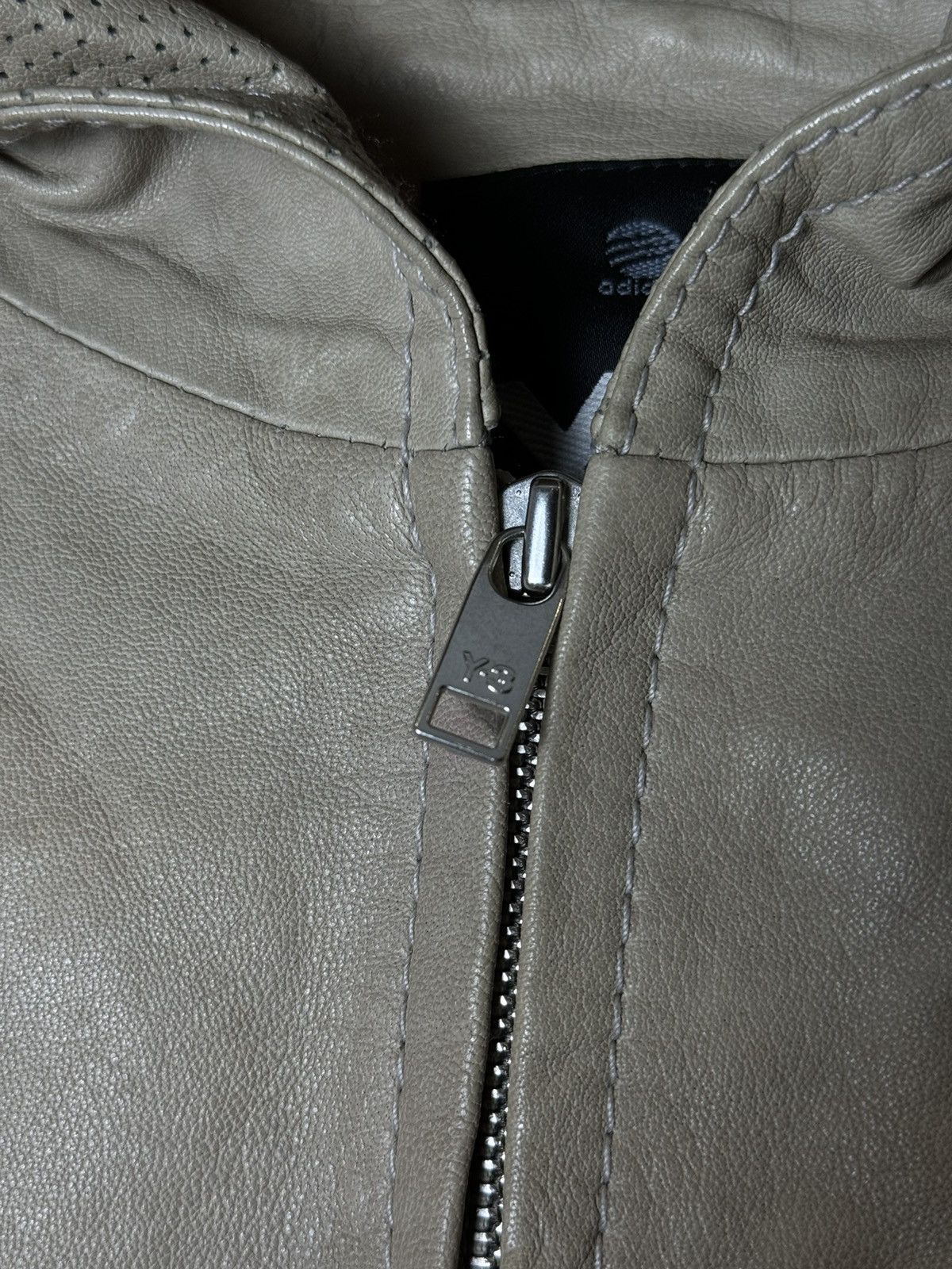 Adidas Y-3 Yohji Yamamoto | Adidas | Leather Hoodie Jacket Size US XS / EU 42 / 0 - 8 Thumbnail