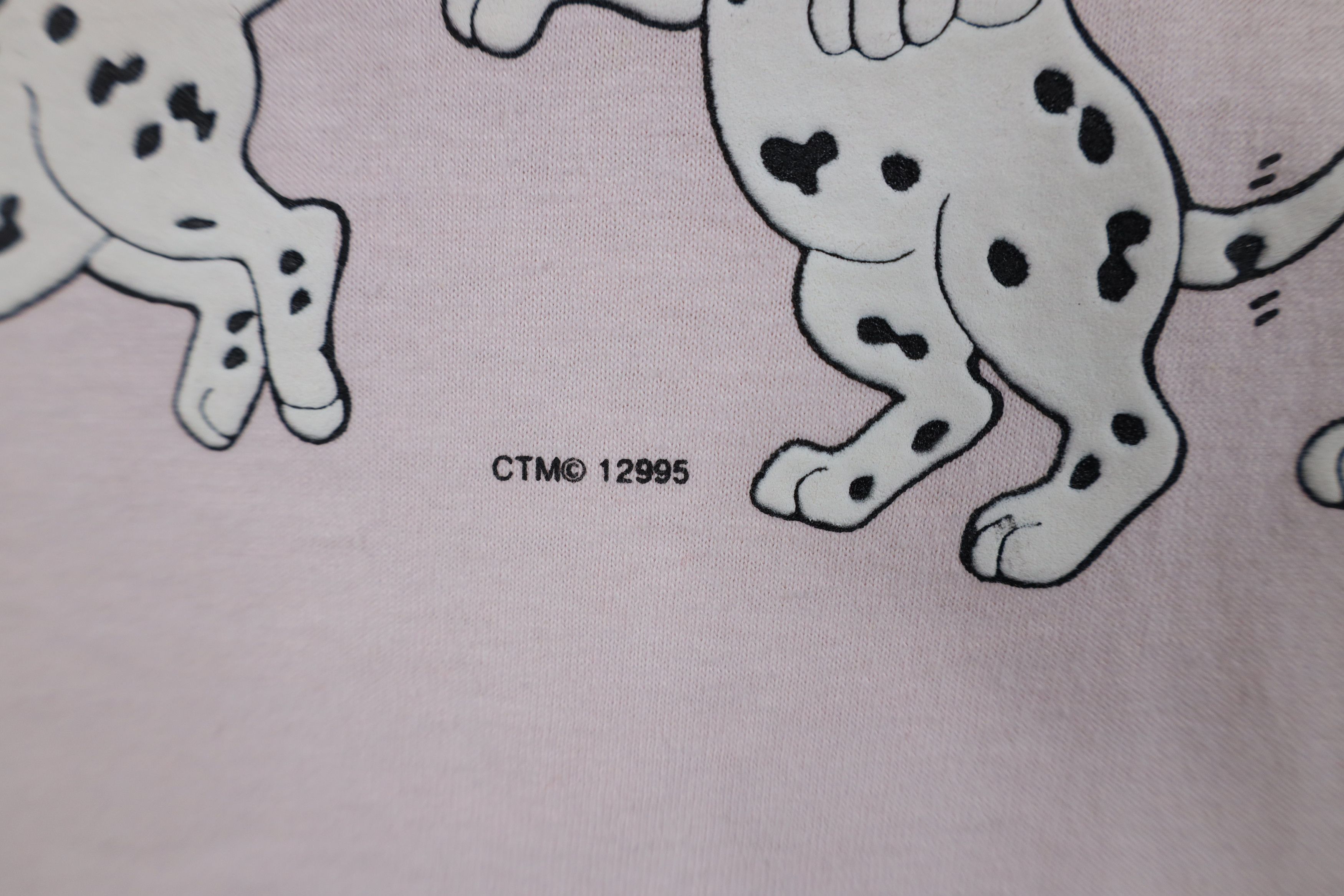 Vintage Vintage 90s Streetwear Dalmatian Dog Puppy T-Shirt Pink Size XL / US 12-14 / IT 48-50 - 5 Thumbnail