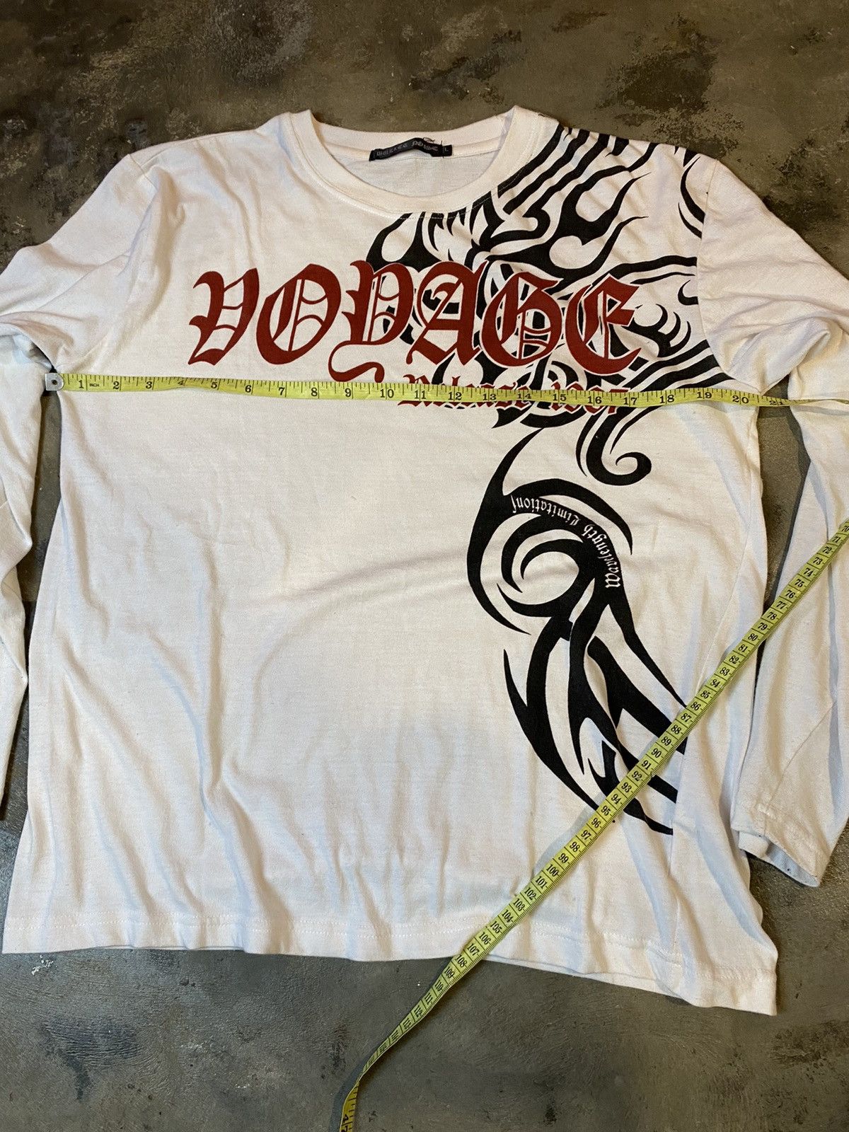 If Six Was Nine japanese tribal poem longsleeve bullet noise Size US M / EU 48-50 / 2 - 8 Thumbnail
