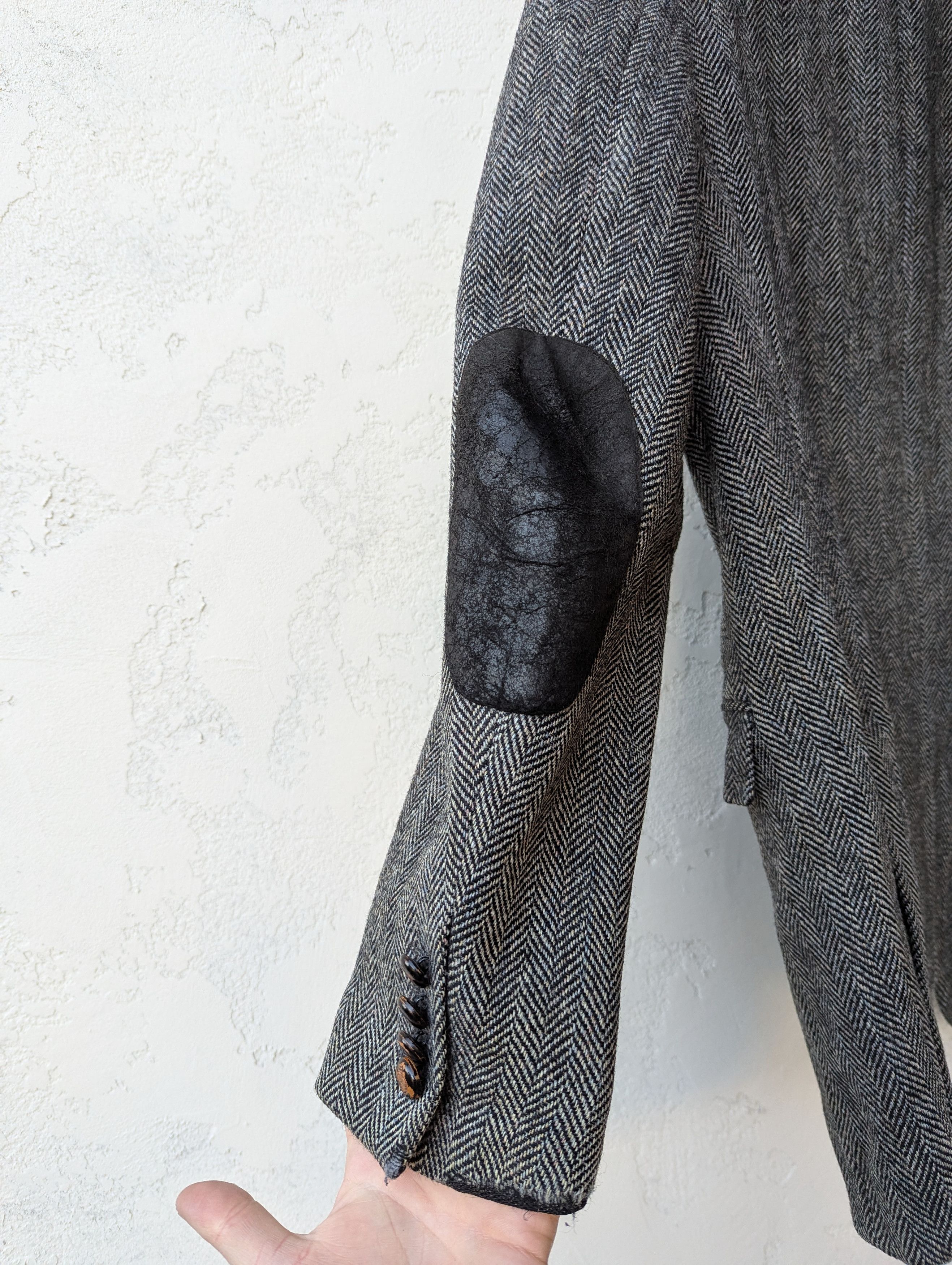 Harris Tweed Harris Tweed x Mario Barutti Vintage Blazer Pure Wool Gray Size 44L - 19 Thumbnail