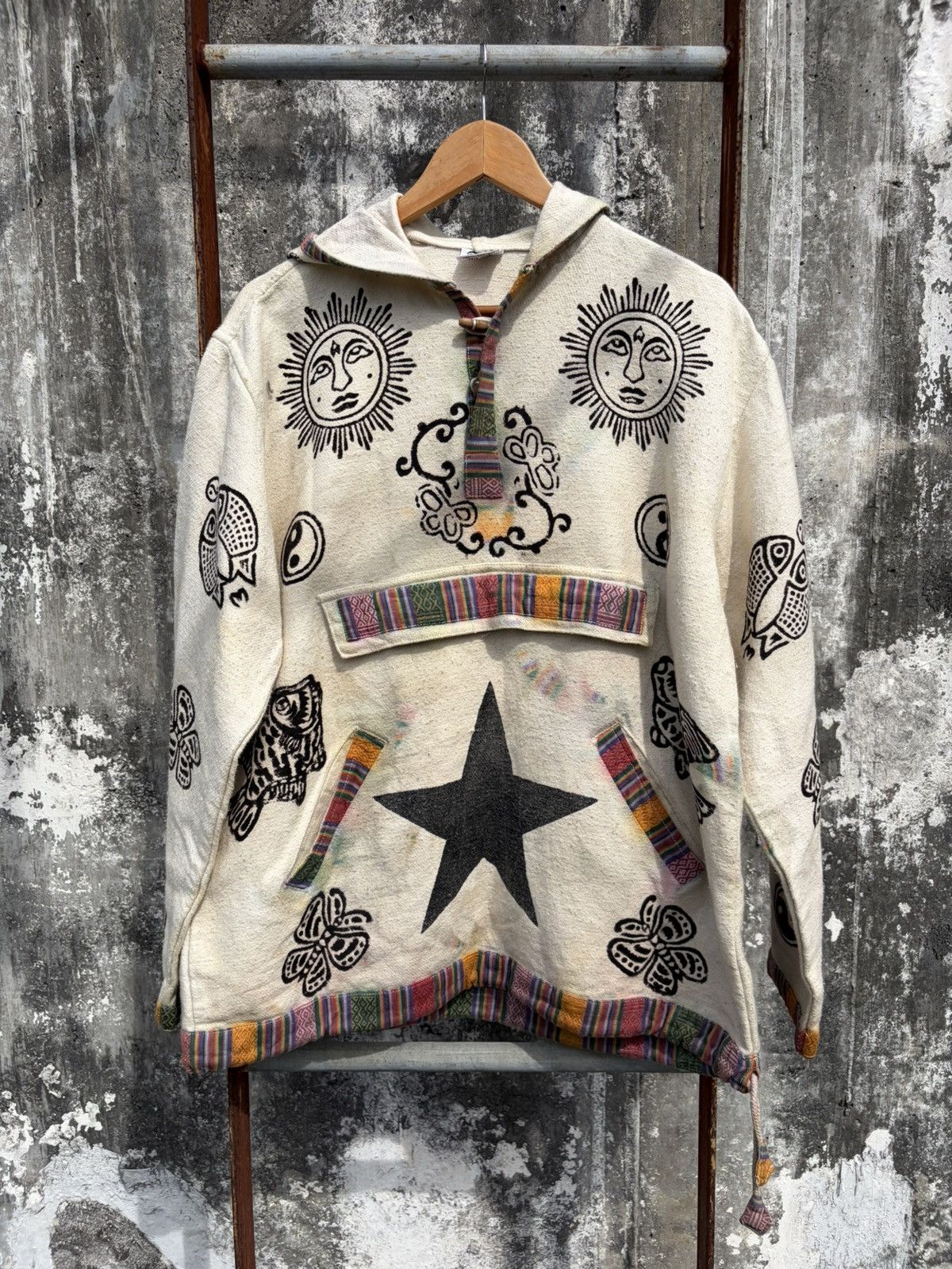 Kapital Nepalese Vintage Handmade Hoodie Jacket Size US XL / EU 56 / 4 - 1 Thumbnail