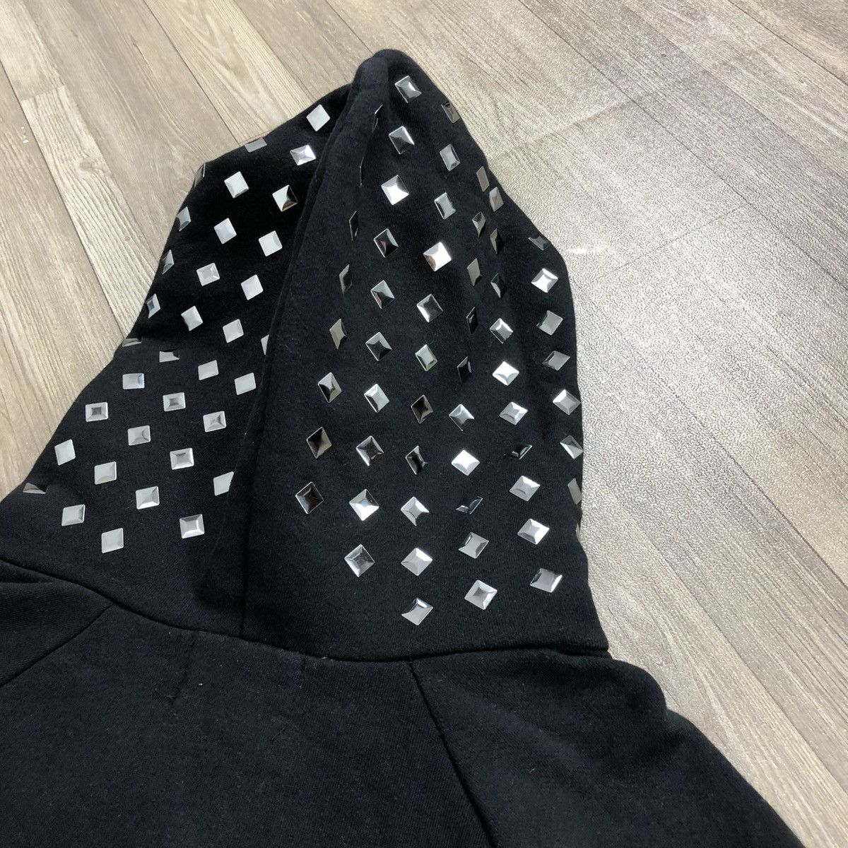 If Six Was Nine × Japanese Brand × Le Grande Bleu (L.G.B.) 2000s Rock Candy Studded Goa Lgb Punk Style Zipper Hoodie Size US M / EU 48-50 / 2 - 16 Thumbnail