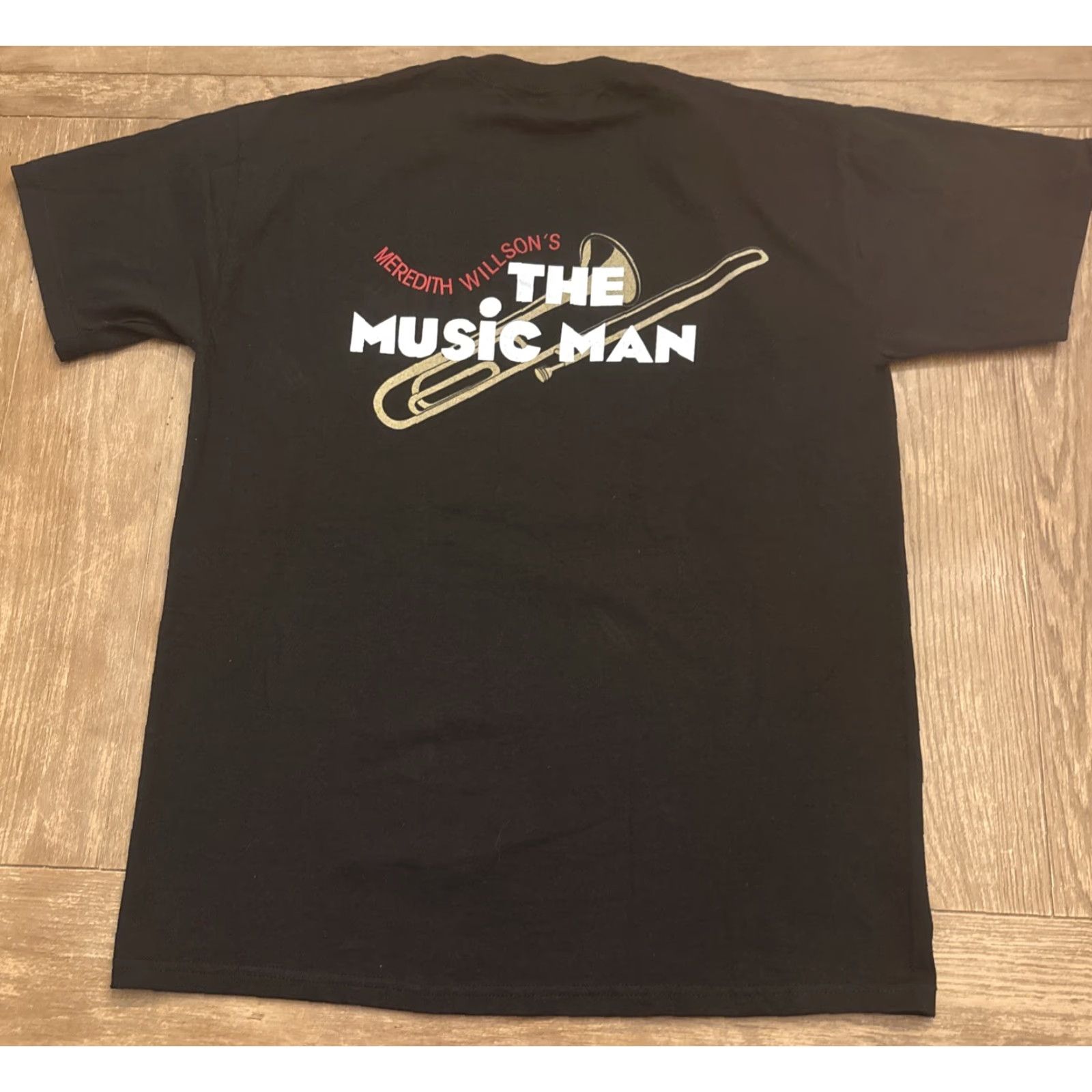 Jerzees VINTAGE Meredith Willson’s The Music Man T-Shirt Men Size M Black EUC Broadway Musical Shirt Mens Size US M / EU 48-50 / 2 - 4 Thumbnail