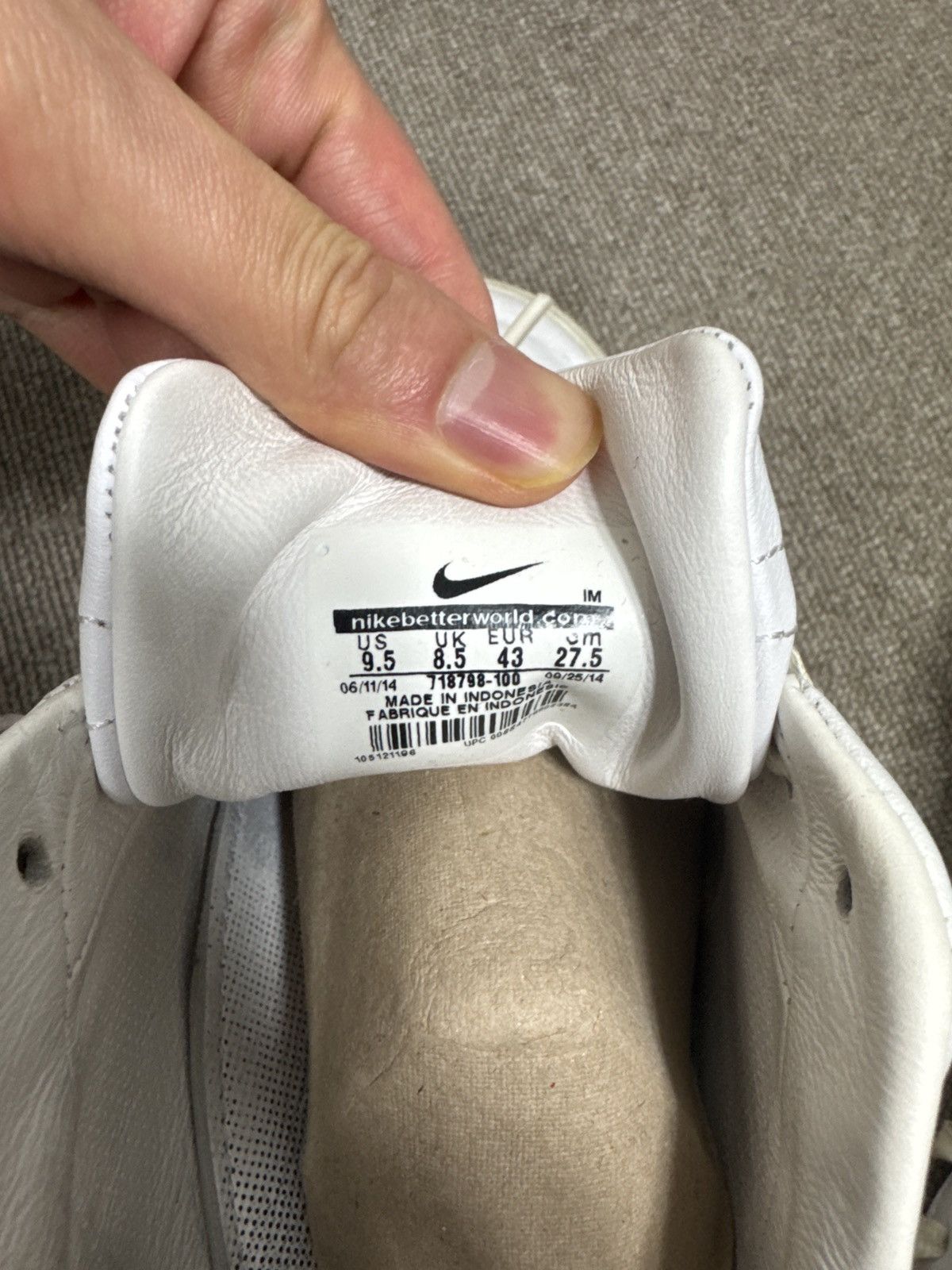 Nike Nike x Pedro Lourenco Blazer White Silver Size US 9.5 / EU 42-43 - 5 Thumbnail