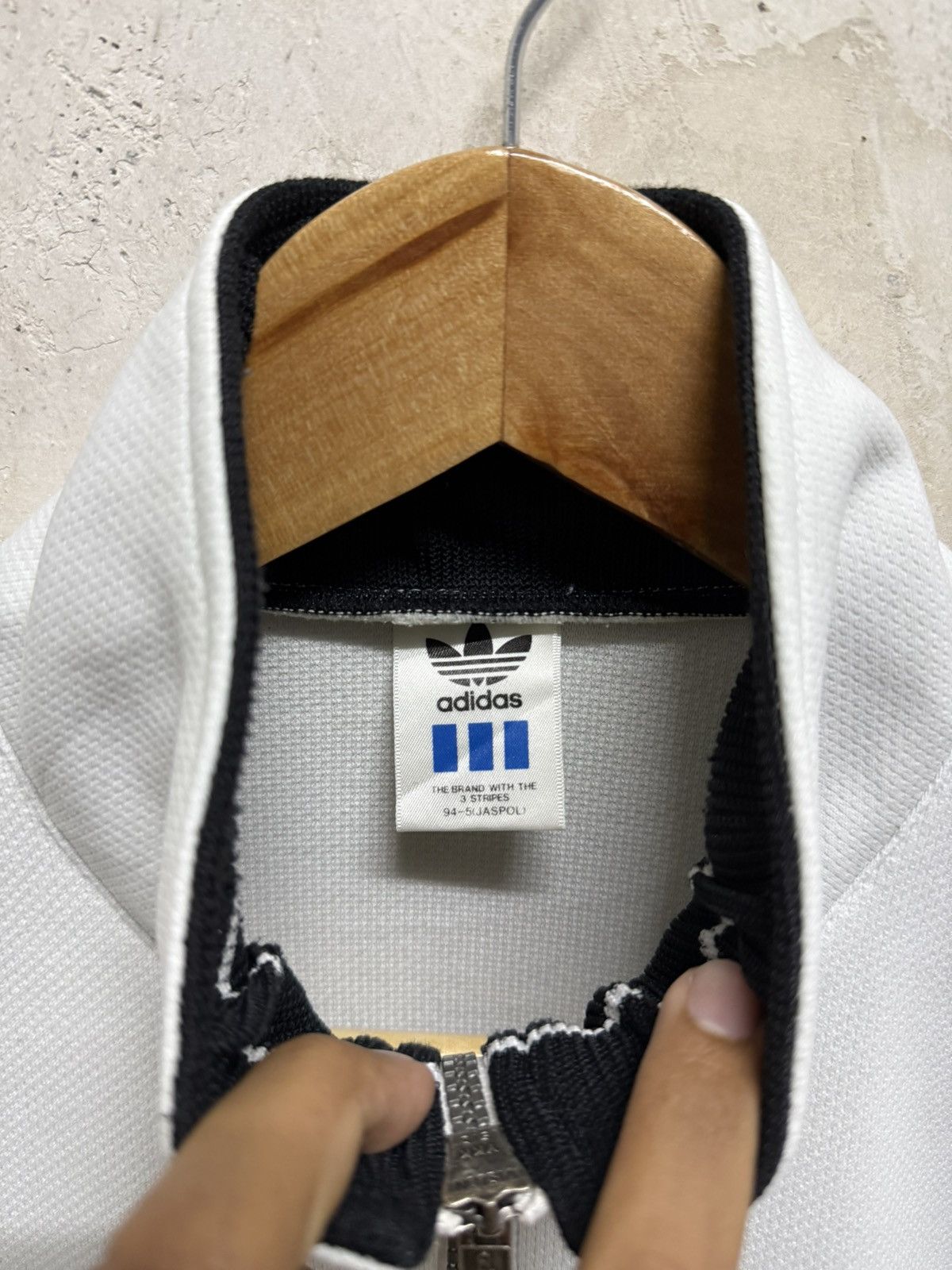 Adidas Vintage 90s Adidas Trefoil Stripe Zip Track Jacket Size US M / EU 48-50 / 2 - 6 Thumbnail