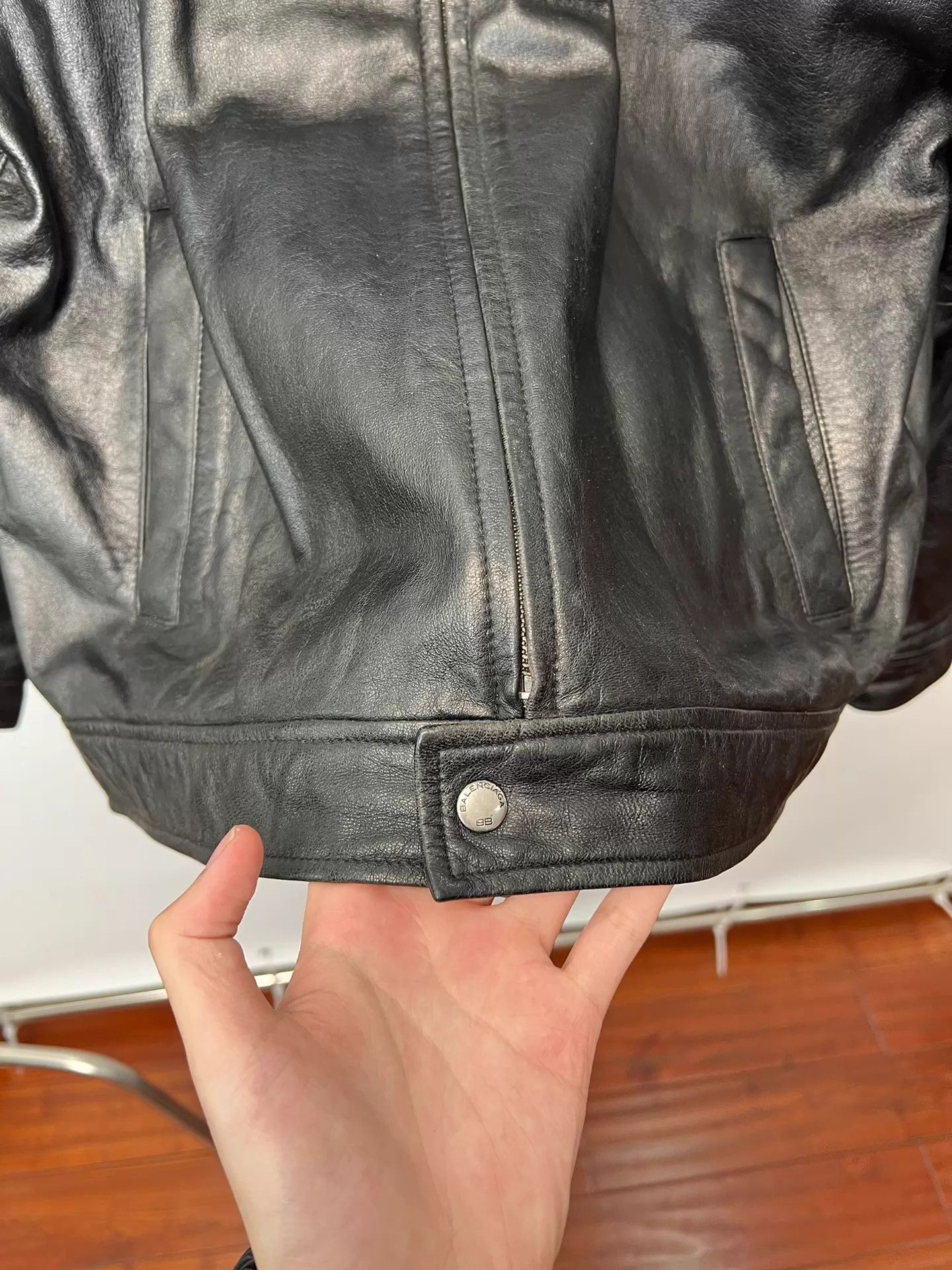 Balenciaga Balenciaga Vintage Lambskin Biker Jacket Orange S5 Size XXL / US 16-18 / IT 52-54 - 5 Thumbnail